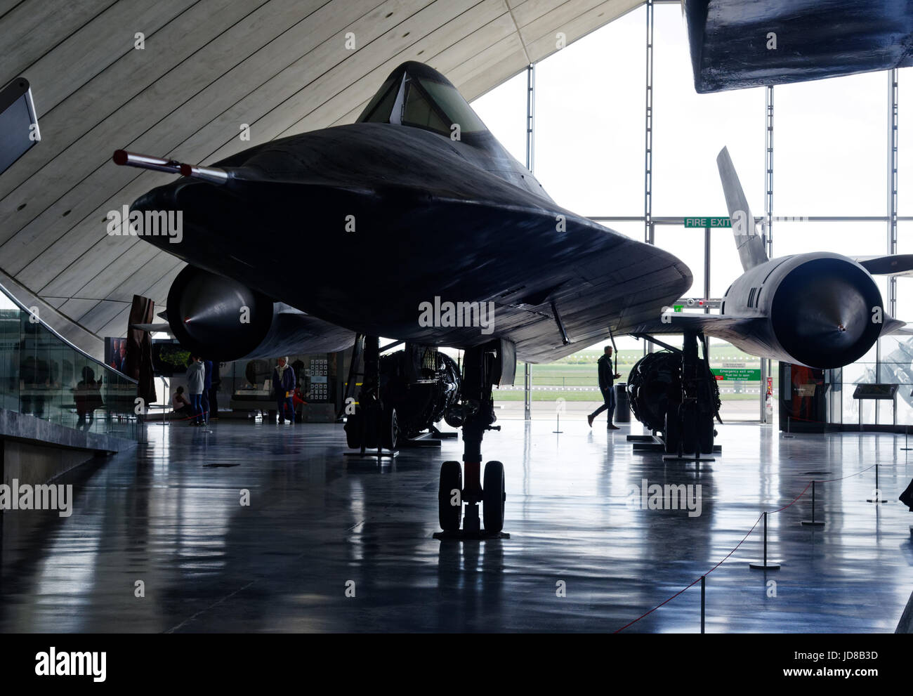 Lockheed SR 71 Blackbird Spyplane in Duxford Museum Stockfoto