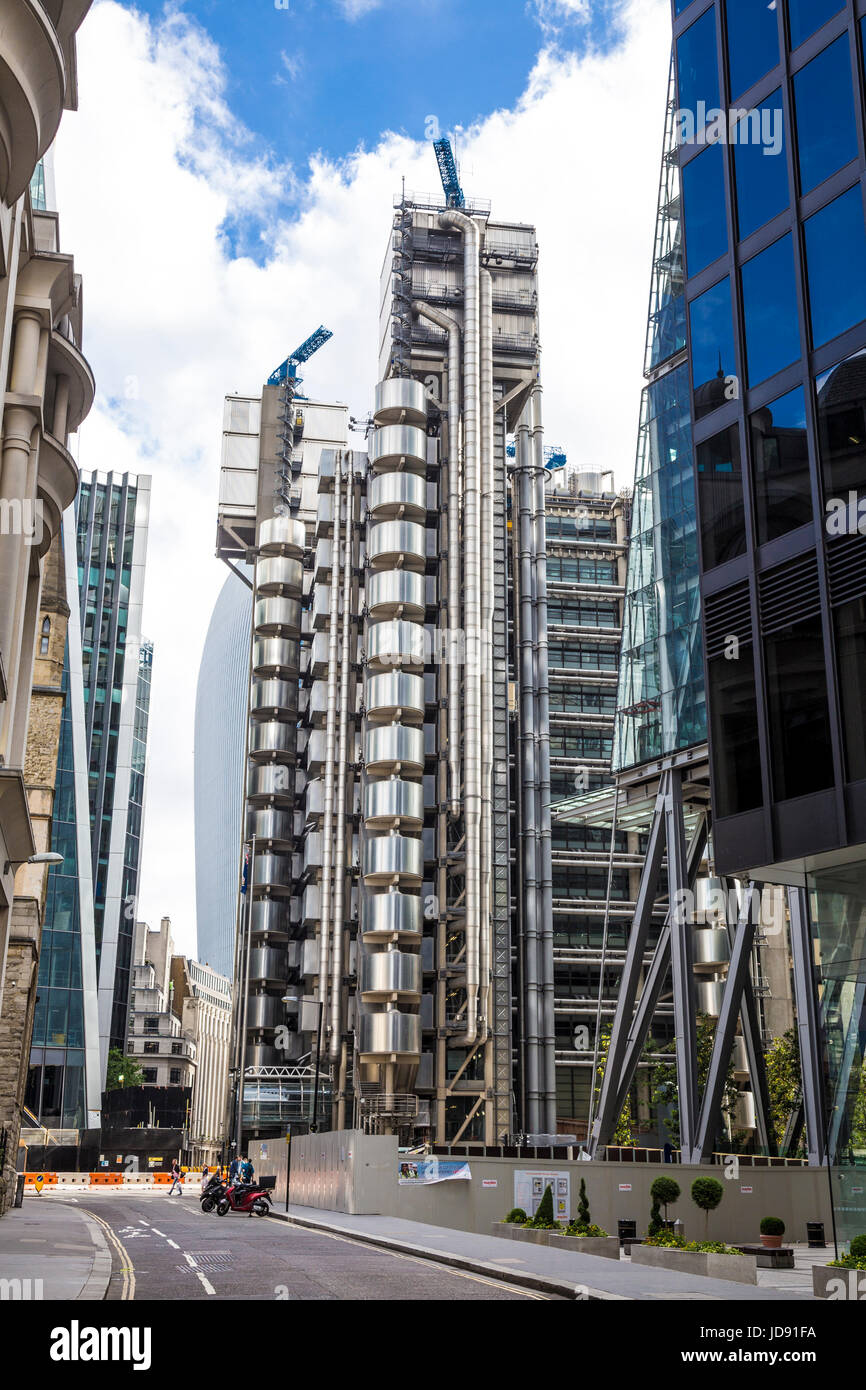Lloyds aufbauend auf Lime Street in der City of London, UK Stockfoto