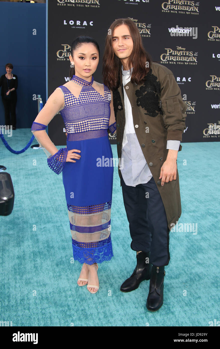 Premiere von Disneys "Pirates Of The Caribbean: Dead Men erzählen keine Geschichten mit: Lana Condor, Anthony De La Torre wo: Hollywood, Kalifornien, Vereinigte Staaten, wann: 18. Mai 2017 Stockfoto