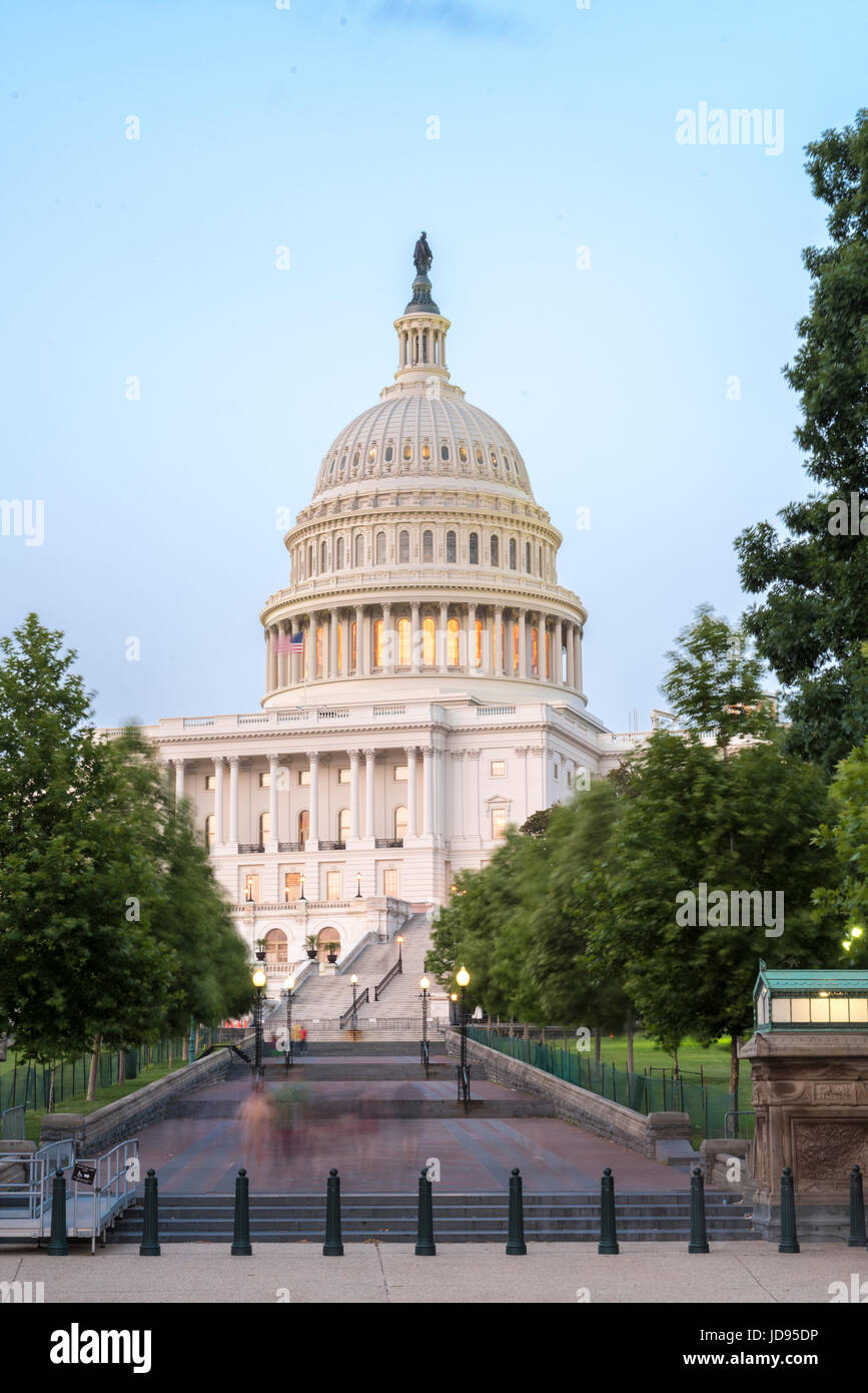 US-Kapitol, Washington DC > Sitz des US-Senats und der Regierung in den USA Stockfoto