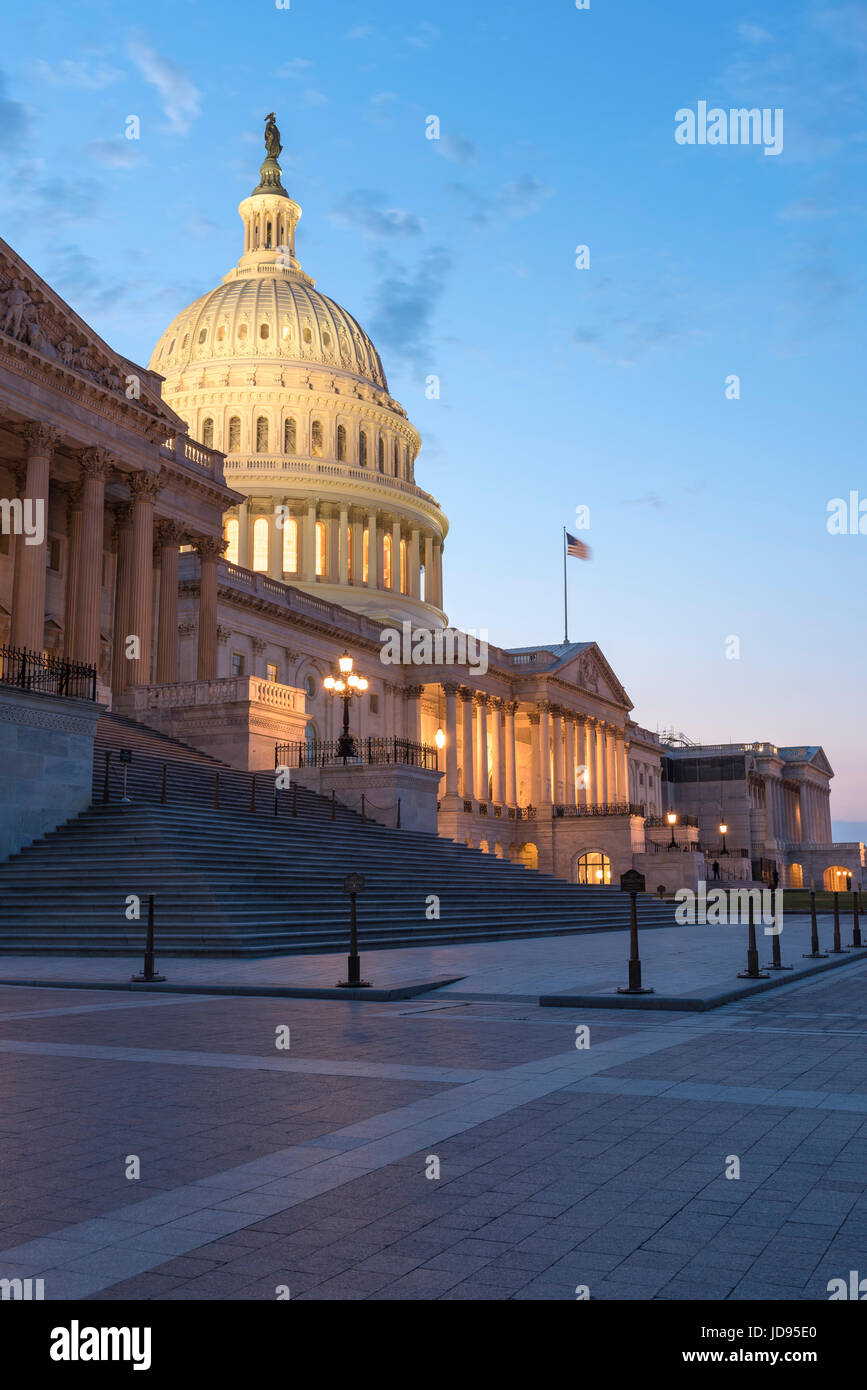US-Kapitol, Washington DC > Sitz des US-Senats und der Regierung in den USA Stockfoto