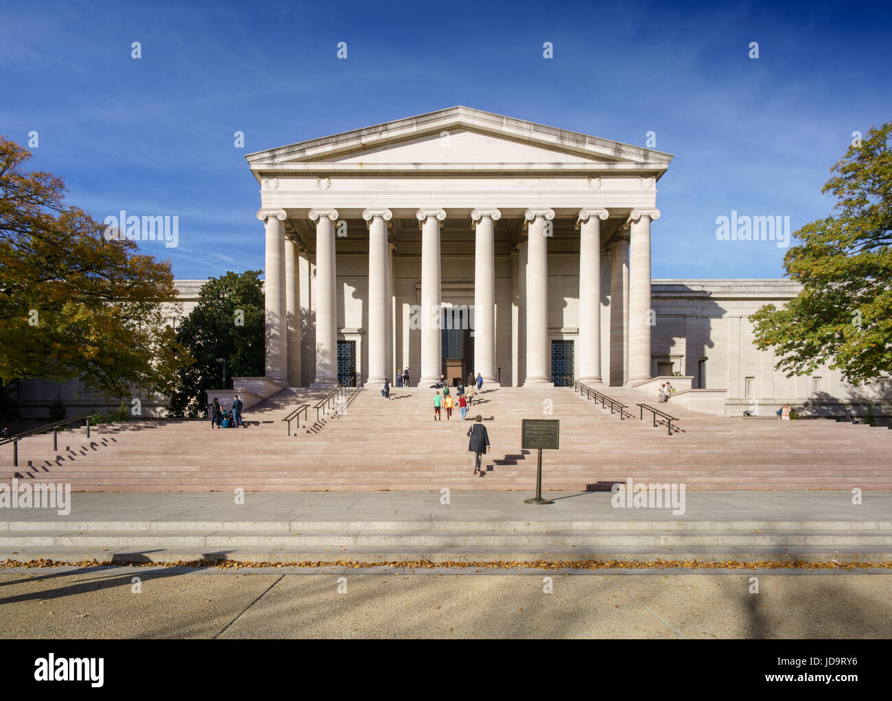 Fernblick, außen der Regierungsgebäude im Sonnenlicht, Washington DC, USA. Hauptstadt Washington Usa 2016 fallen Stockfoto