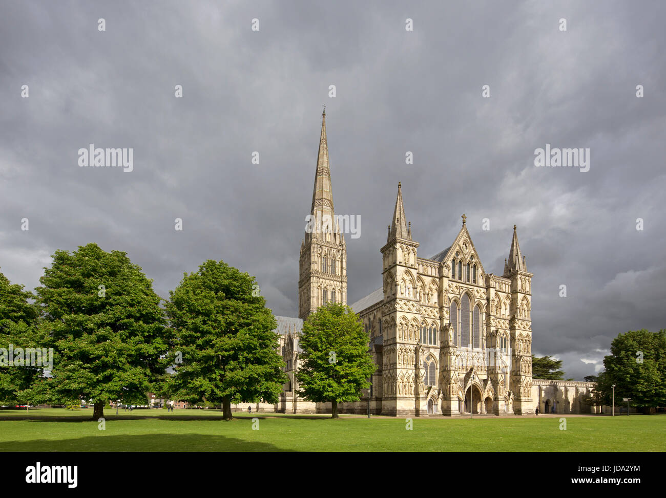 Salisbury Kathedrale, Salisbury, Wiltshire, England, Vereinigtes Königreich Stockfoto