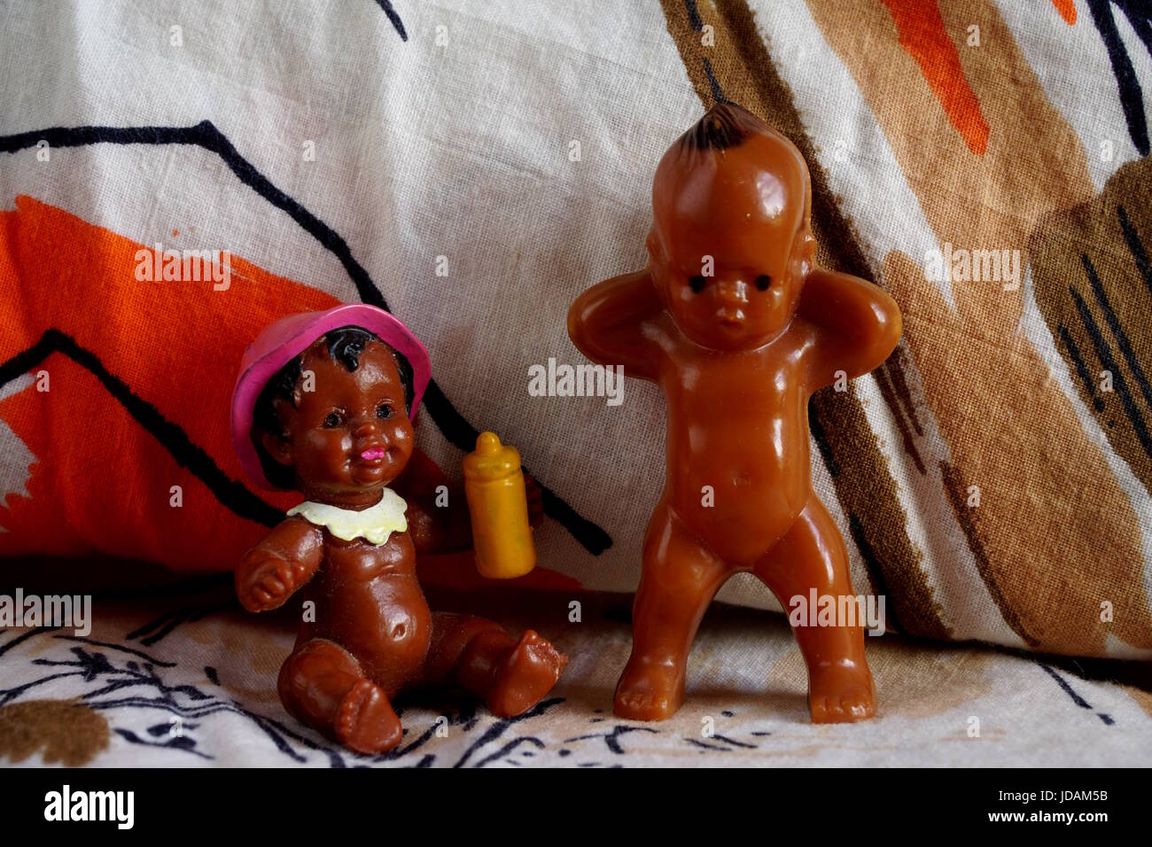 Schwarzer Baby-Puppen Stockfoto