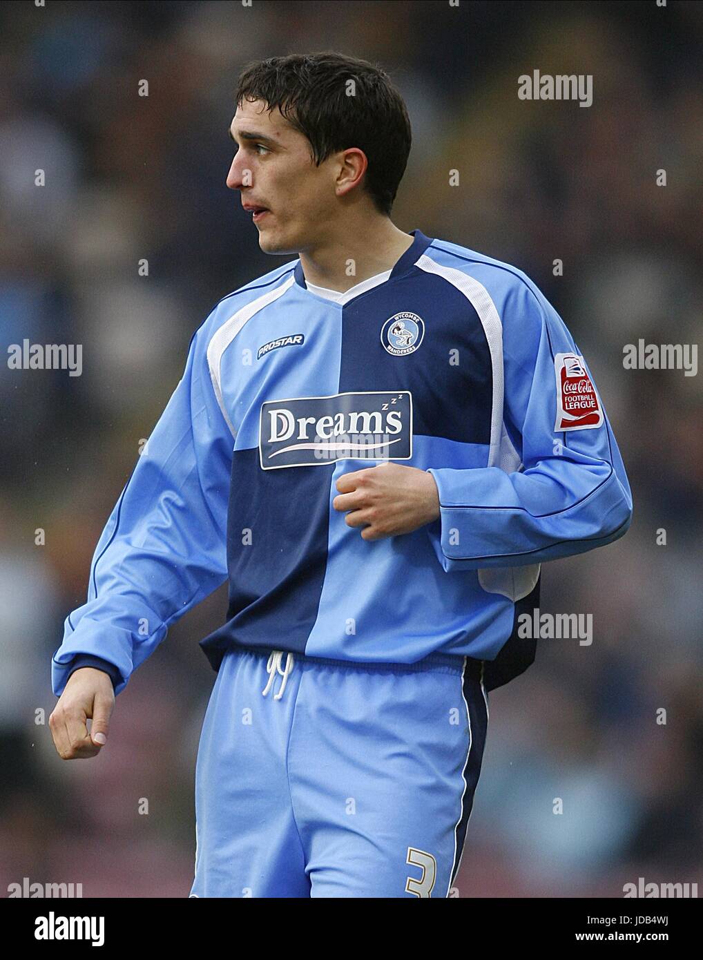 CRAIG WOODMAN WYCOMBE WANDERERS FC VALLEY PARADE BRADFORD ENGLAND 14. Februar 2009 Stockfoto