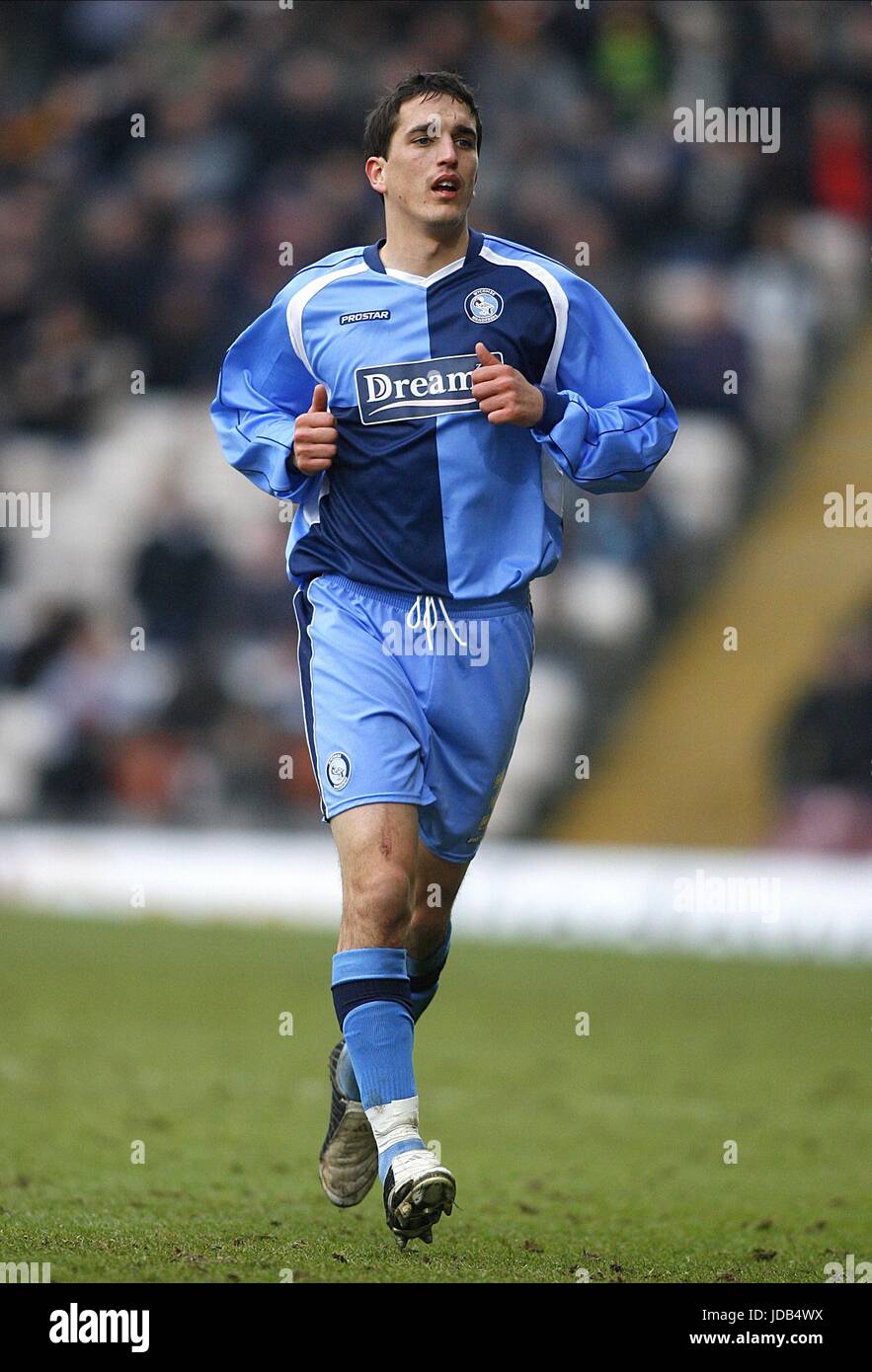 CRAIG WOODMAN WYCOMBE WANDERERS FC VALLEY PARADE BRADFORD ENGLAND 14. Februar 2009 Stockfoto