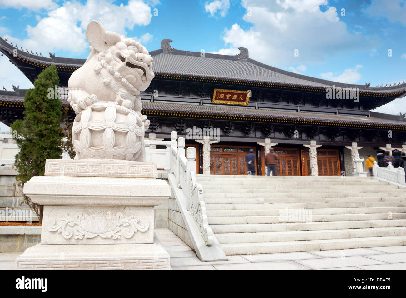 Traditionelle chinesische Tempel, die klassische Architektur. Stockfoto