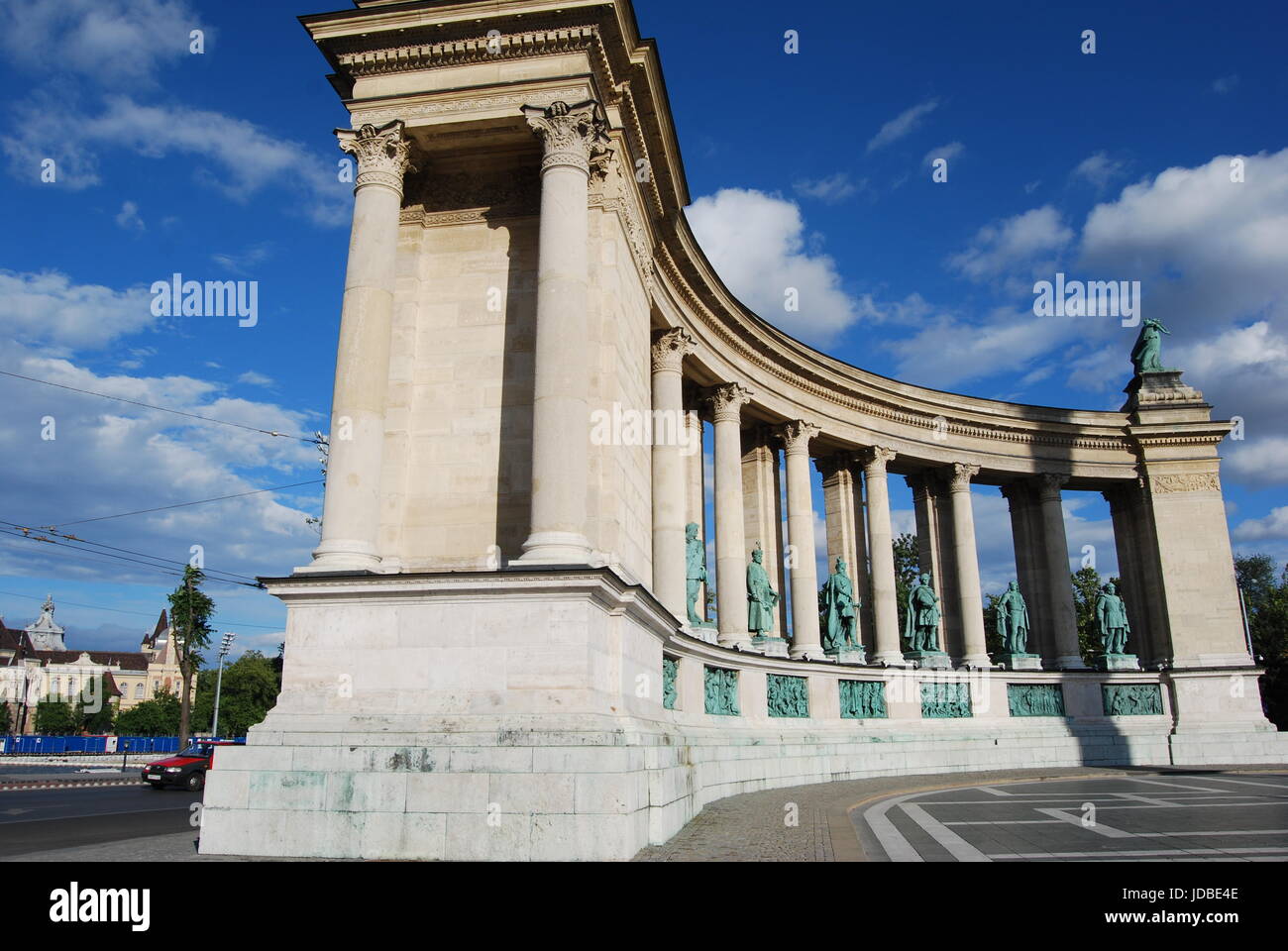 Heldenplatz in Budapest Stockfoto