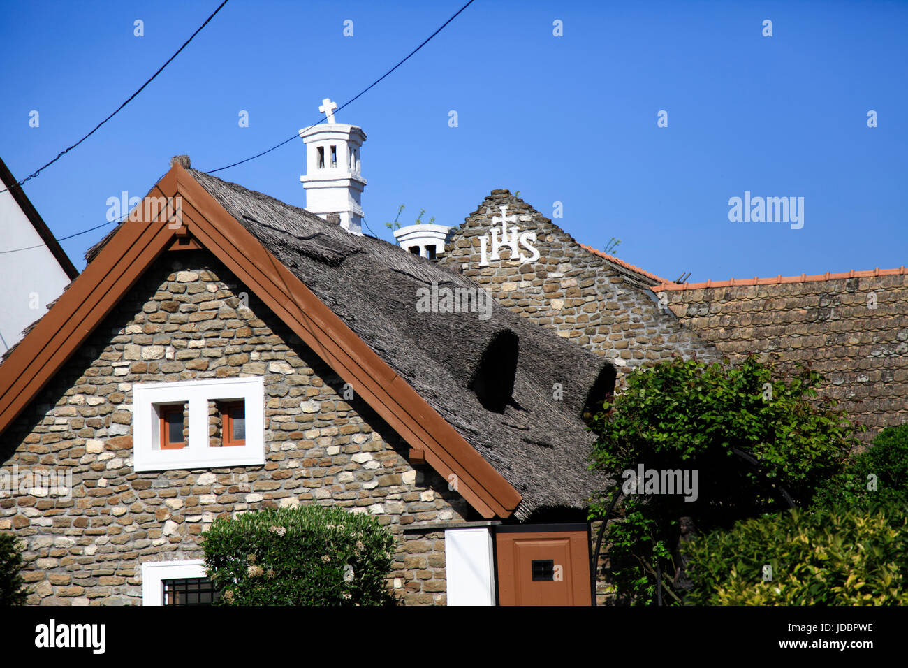 Osteuropa, Ungarn, Landkirche aus Stein gebaut Stockfoto