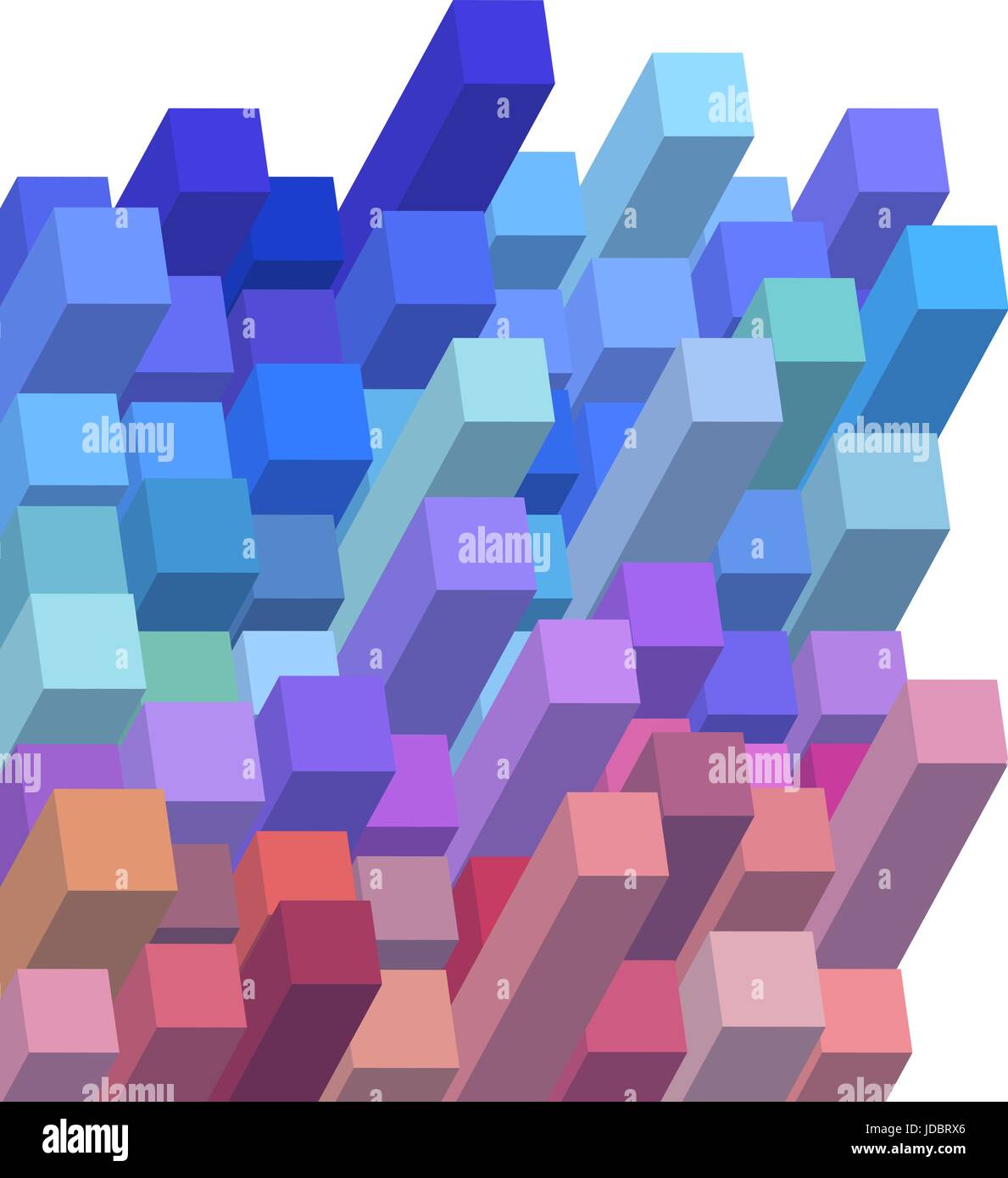 Grafische Darstellung der 3D kubische abstrakten Hintergrunddesign Stock Vektor