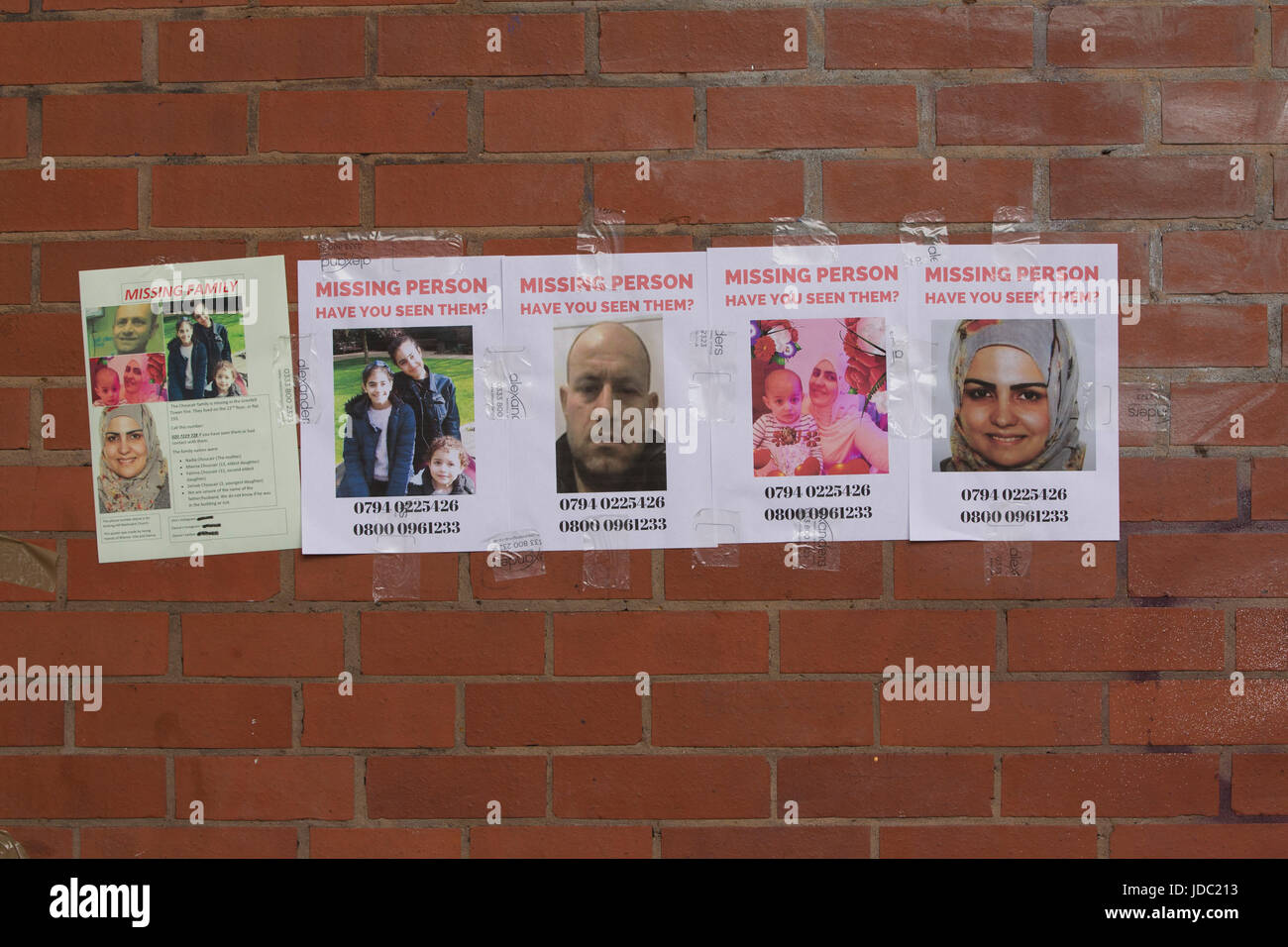 Grenfell Turm Brandkatastrophe, West-London, UK Stockfoto