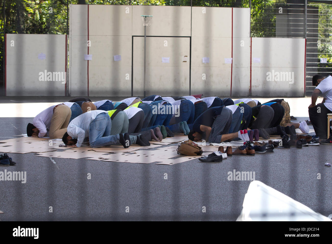 Grenfell Turm Brandkatastrophe, West-London, UK Stockfoto