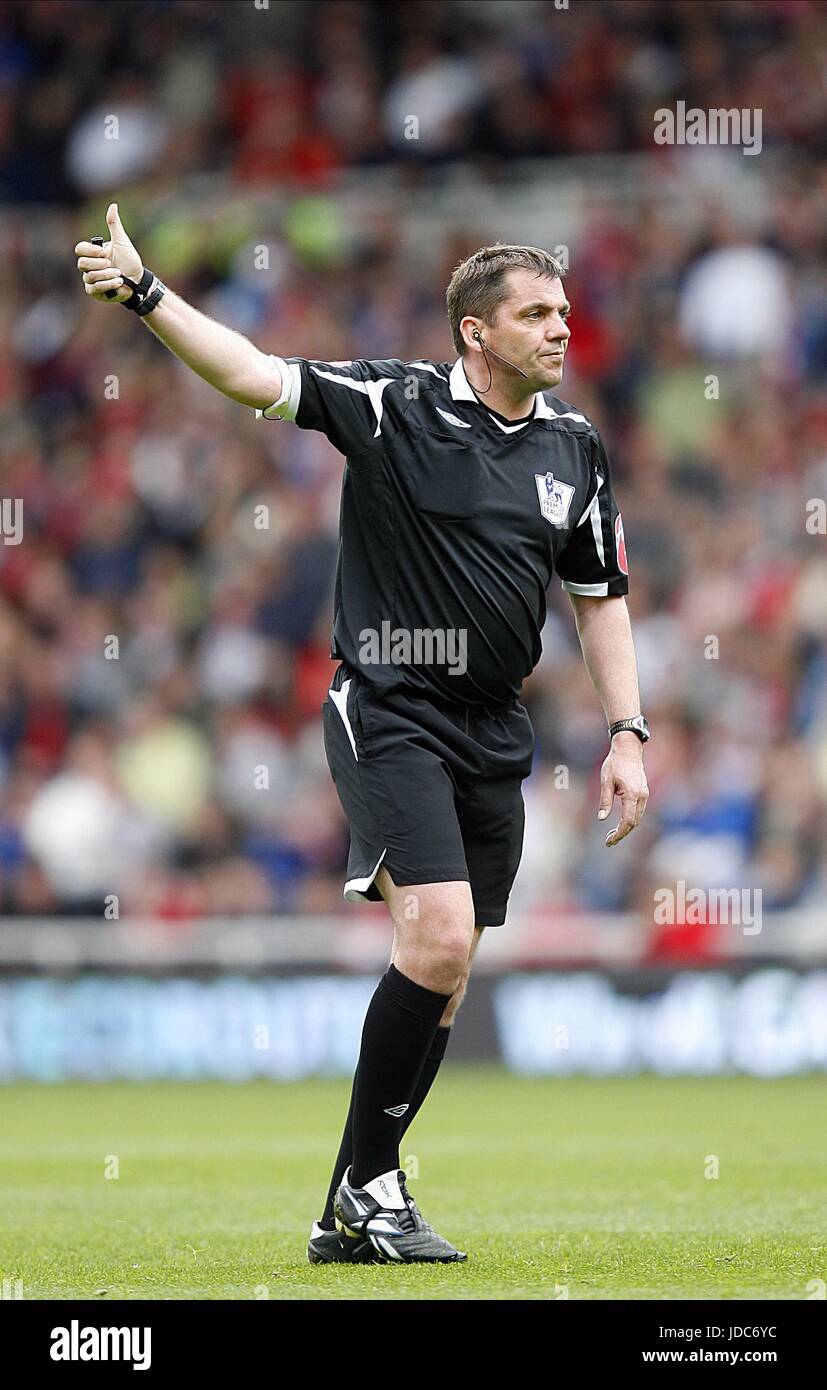 PHIL DOWD PREMIERSHIP Schiedsrichter die RIVERSIDE MIDDLESBROUGH ENGLAND 11. April 2009 Stockfoto