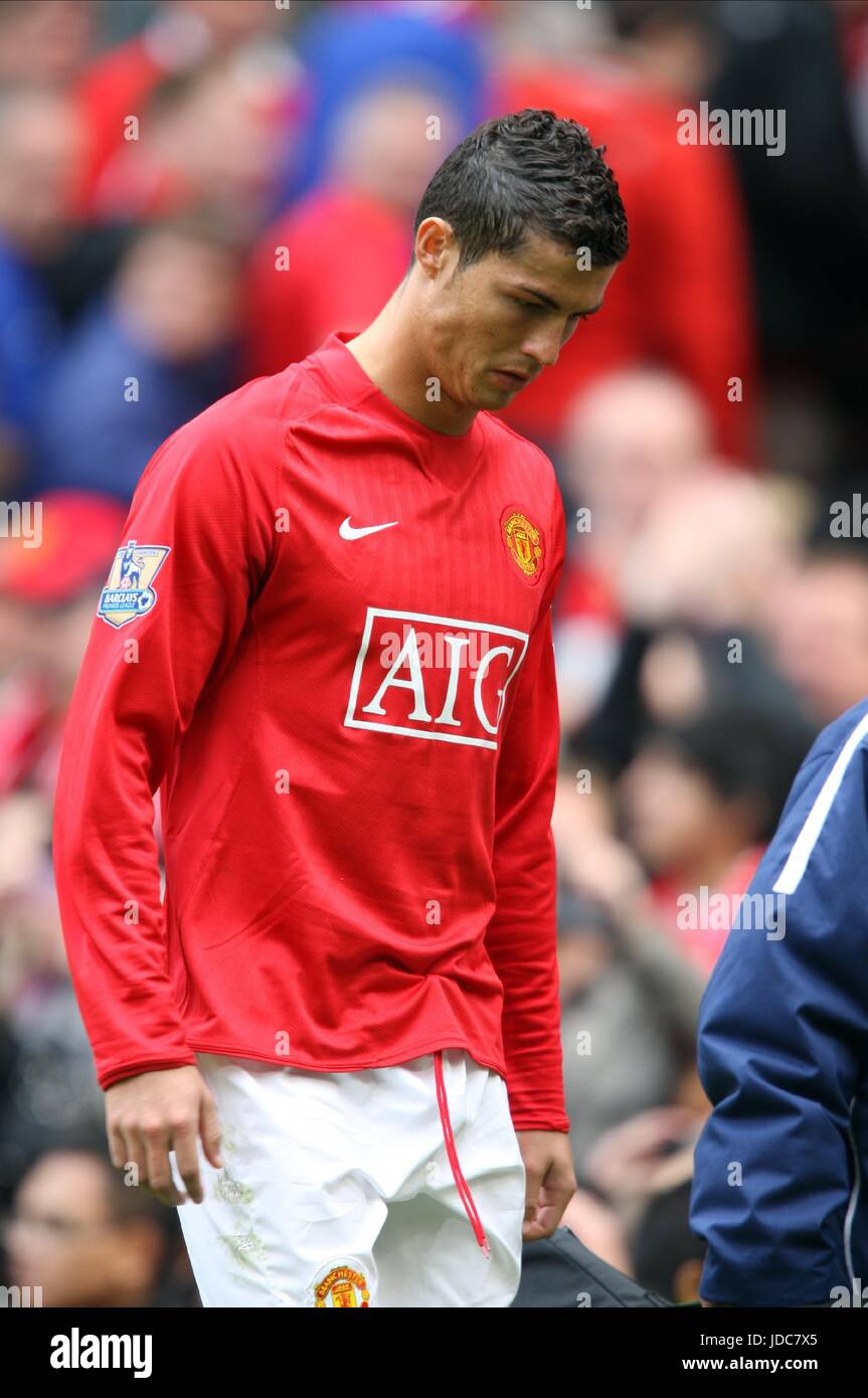 CRISTIANO RONALDO MANCHESTER UNITED FC OLD TRAFFORD MANCHESTER ENGLAND 10. Mai 2009 Stockfotografie Alamy