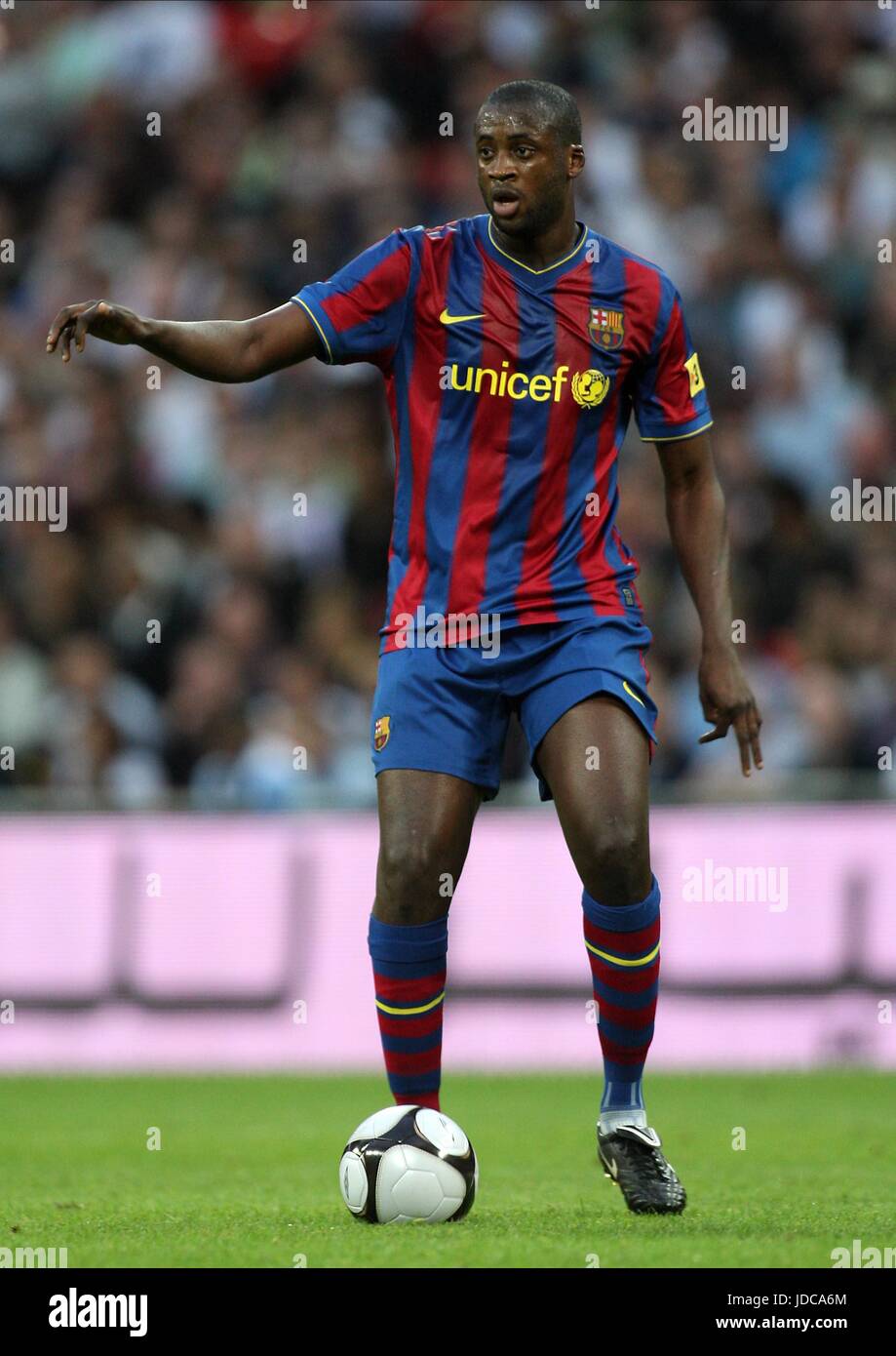 YAYA TOURE BARCELONA CF WEMBLEY Stadion LONDON ENGLAND 24. Juli 2009 Stockfoto