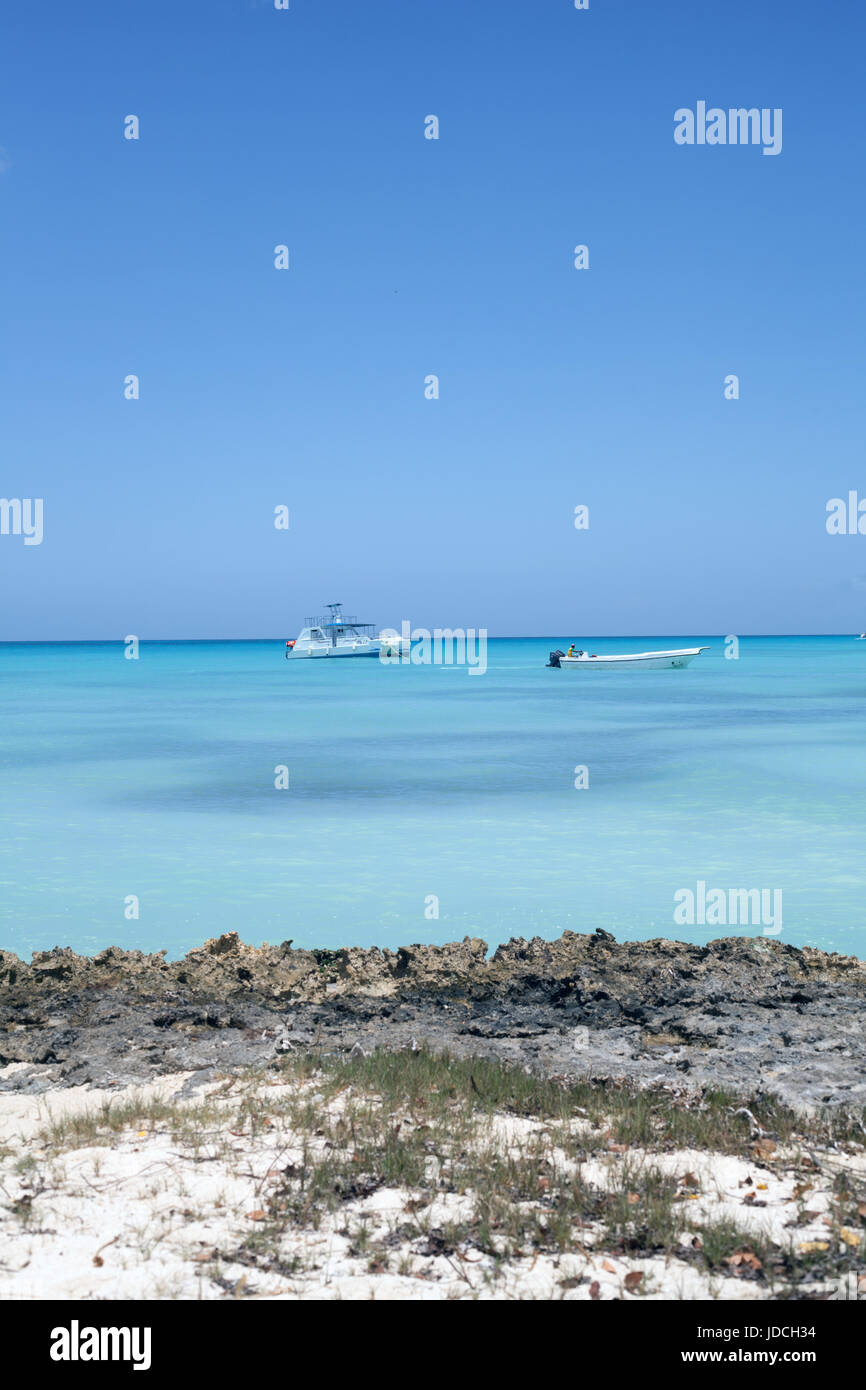 Die idyllischen Strände der Insel von Saona, Dominikanische Republik Stockfoto