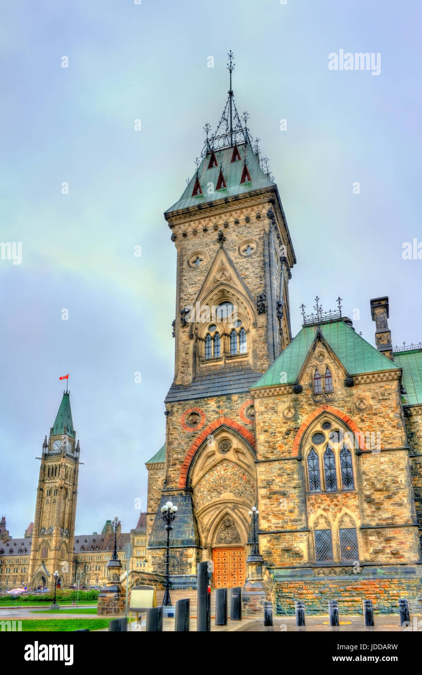 Die Ostblock des Parlaments in Ottawa, Kanada Stockfoto