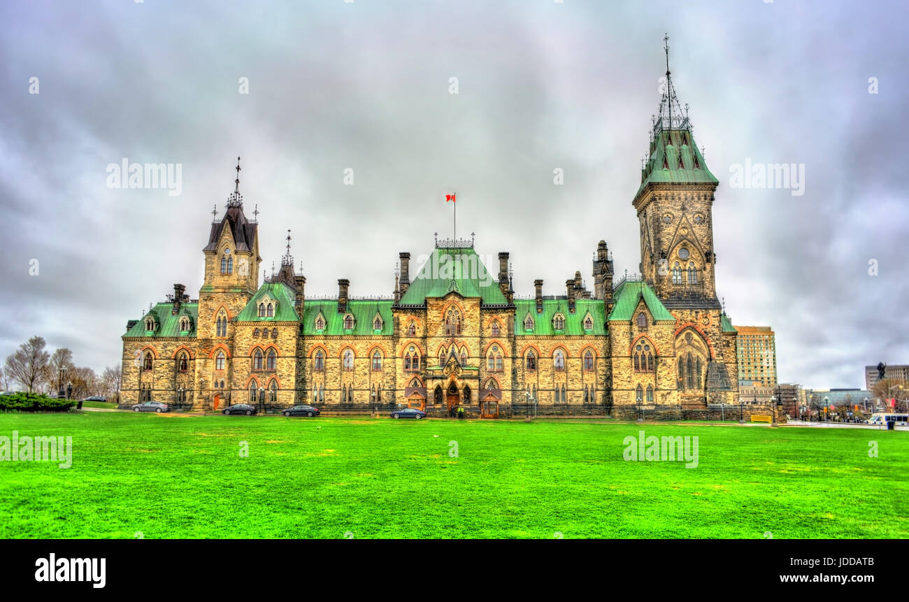 Die Ostblock des Parlaments in Ottawa, Kanada Stockfoto