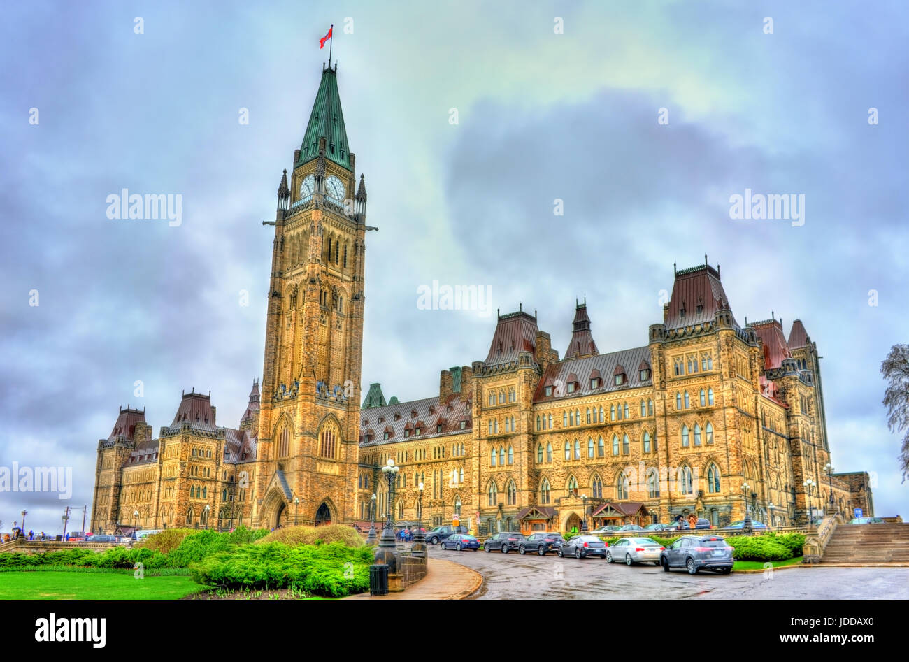 Kanadische Parlamentsgebäude in Ottawa Stockfoto