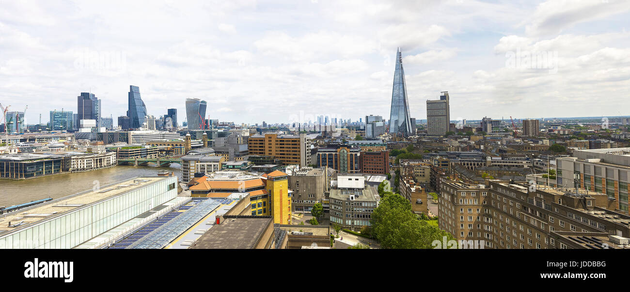 Blick auf London von Tate Modern Stockfoto