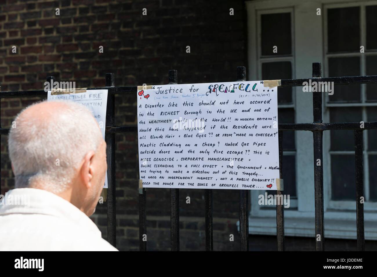 London, UK. 19. Juni 2017. Grenfell Turm. London, UK. 19.06.2017 | Nutzung weltweit Credit: Dpa/Alamy Live-Nachrichten Stockfoto