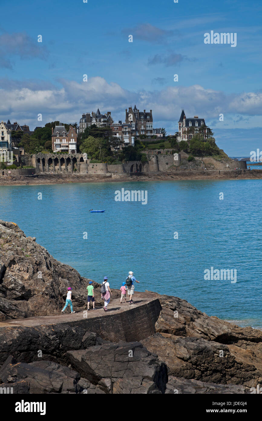 Dinard, Gemeinde, in der Abteilung Llle-et-Vilaine, Bretagne, Frankreich Stockfoto