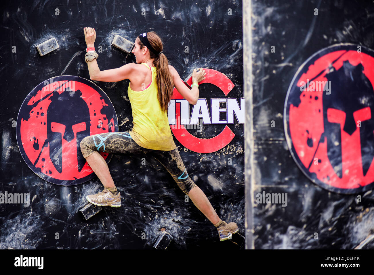 Spartan Race Dubai Stockfoto Spartan Race Dubai Stockfoto