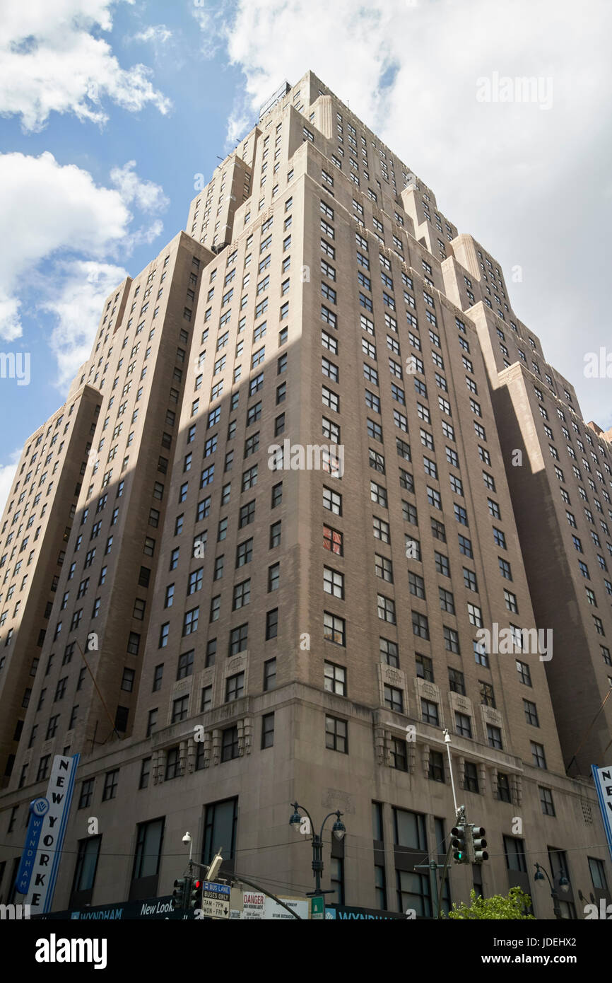 Das Wyndham New Yorker Hotel New York City USA Stockfoto
