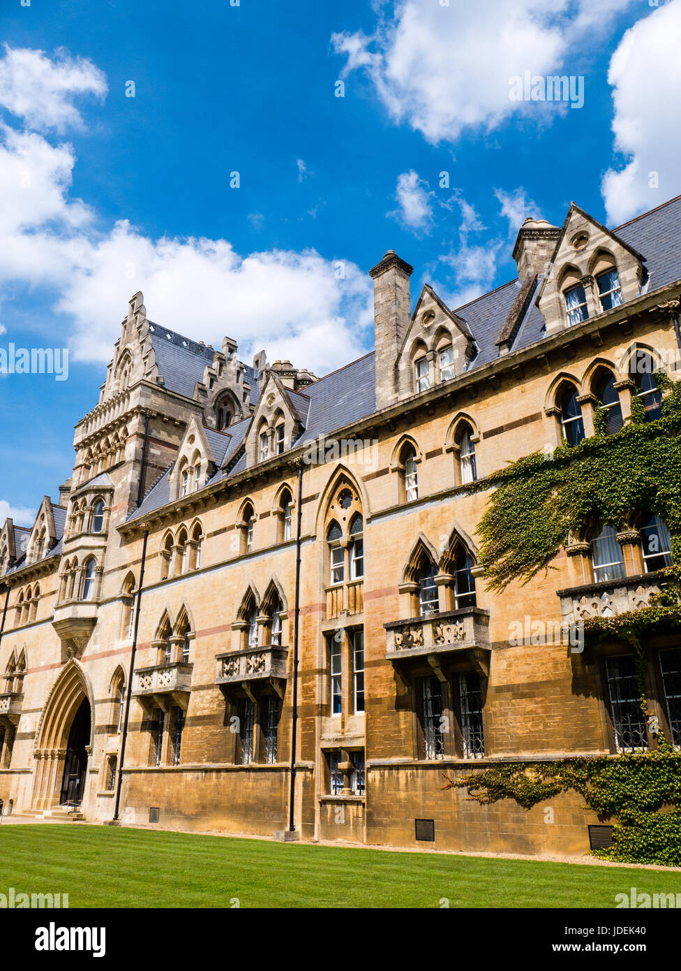 Wiese Torgebäude, Christ Church College, Universität Oxford, Oxford, England Stockfoto