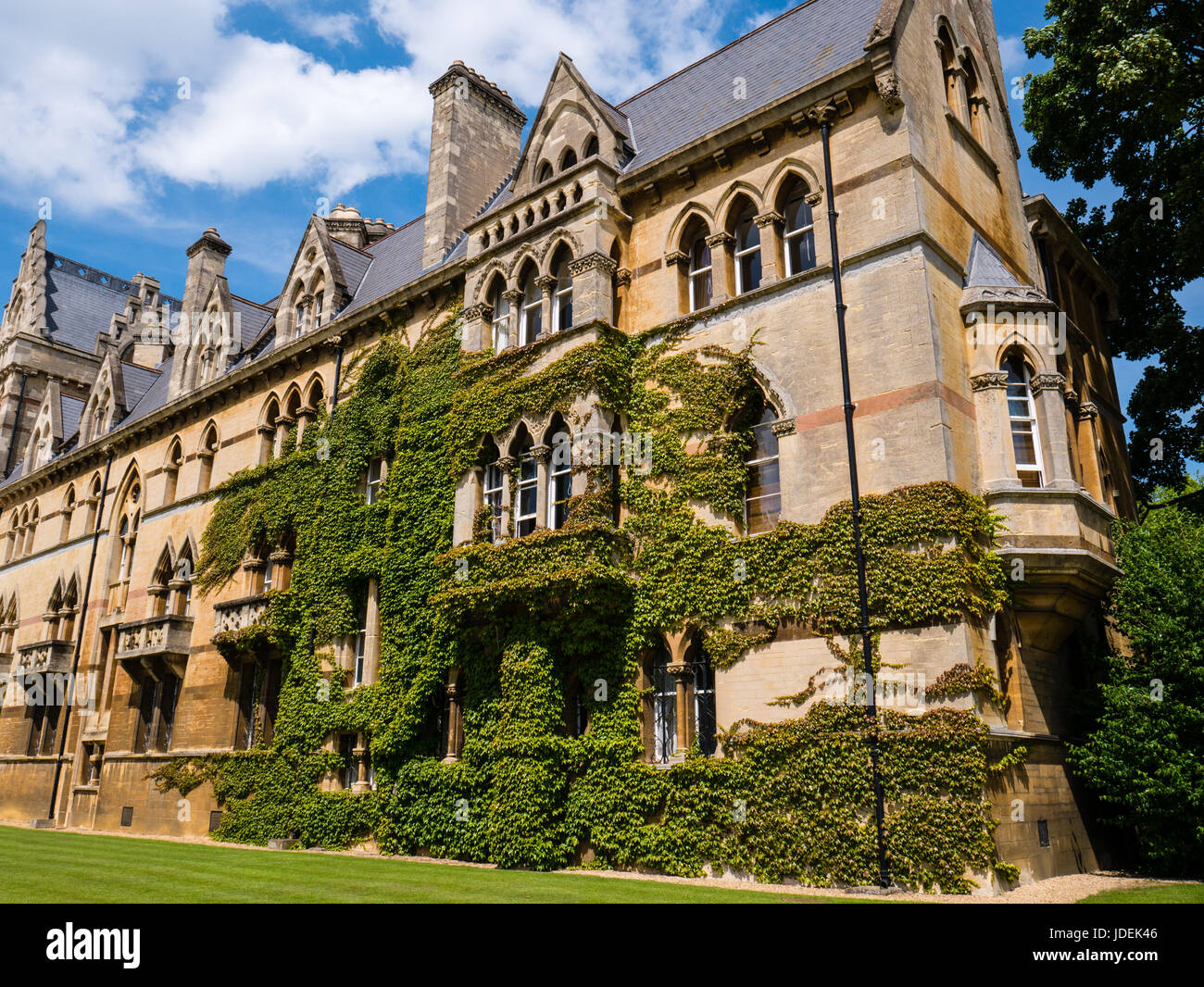 Wiese Torgebäude, Christ Church College, Universität Oxford, Oxford, England Stockfoto