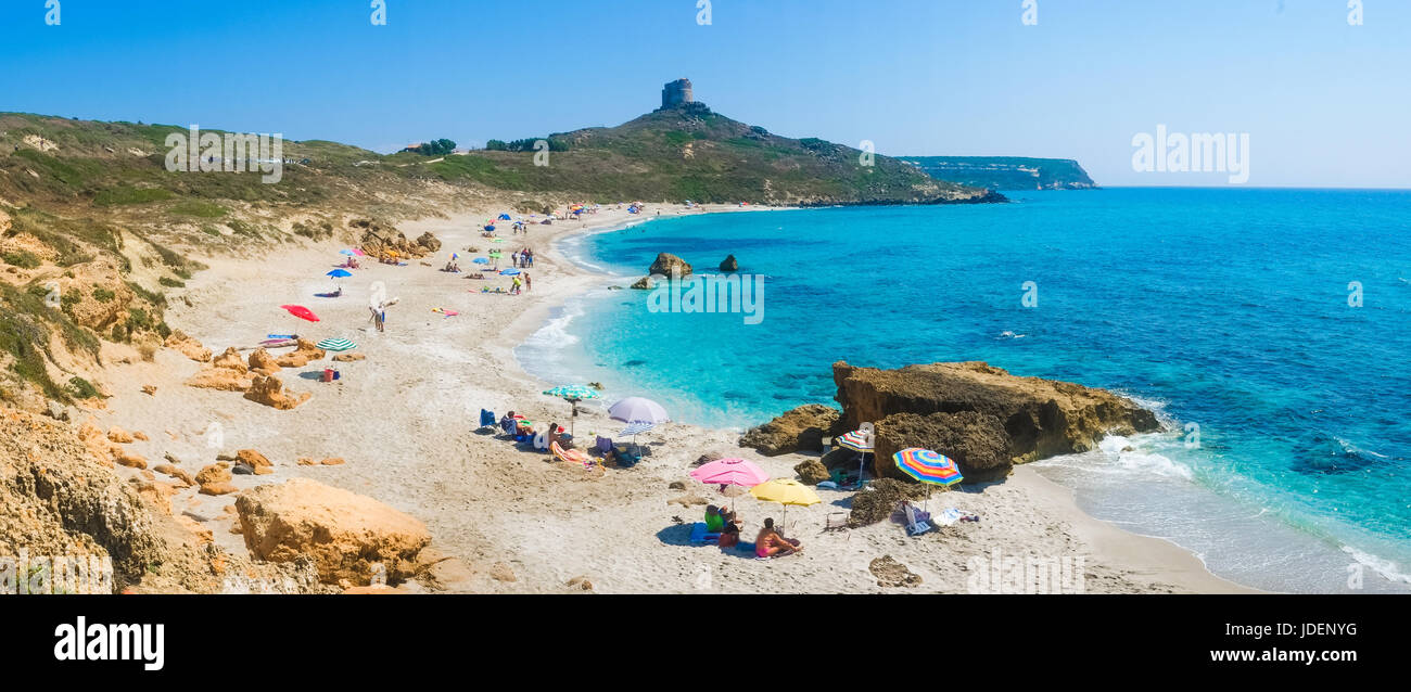 San Giovanni di Sinis Beach, Oristano, Sardinien, Italien Stockfoto