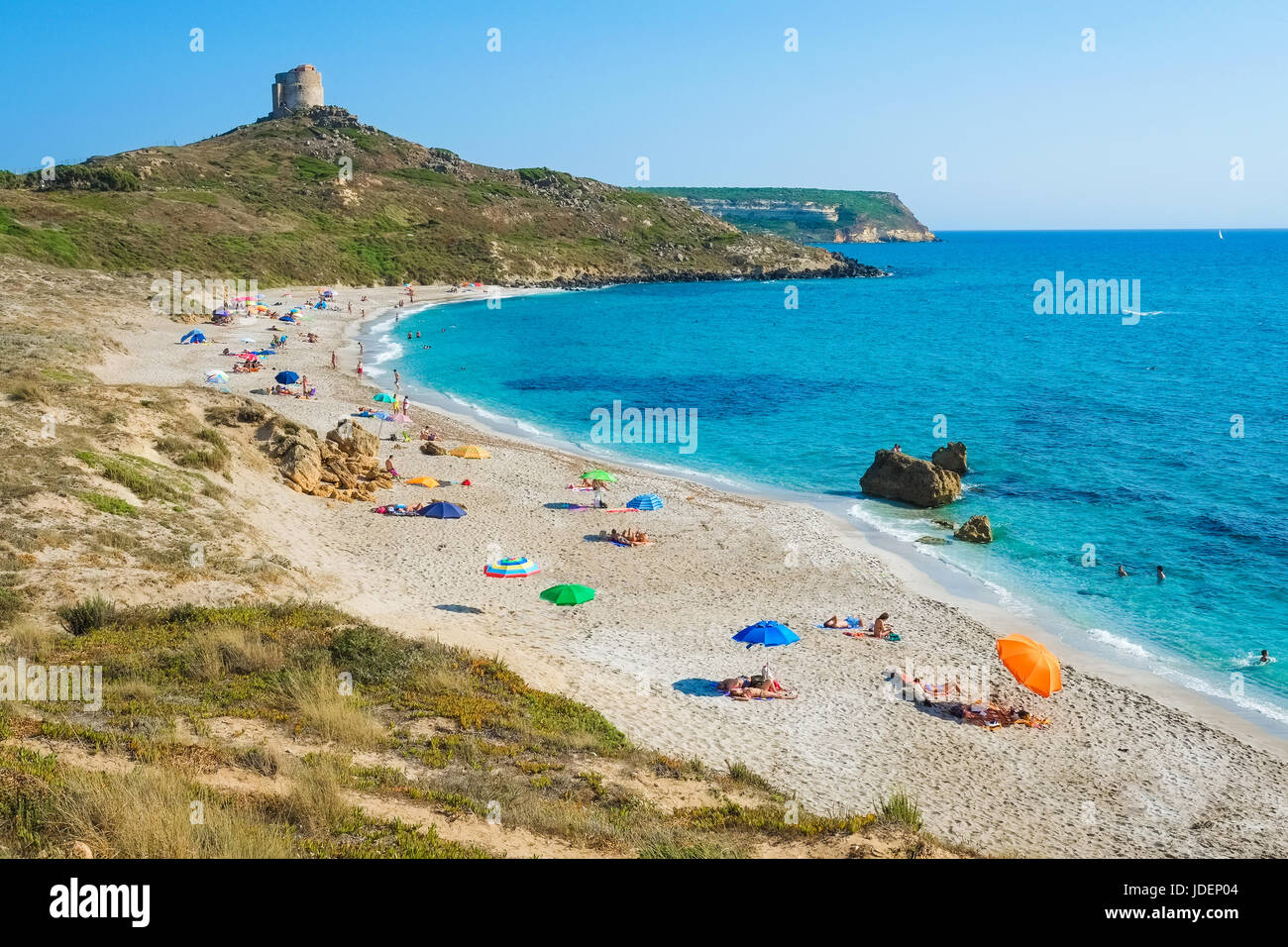 San Giovanni di Sinis Beach, Oristano, Sardinien, Italien Stockfoto