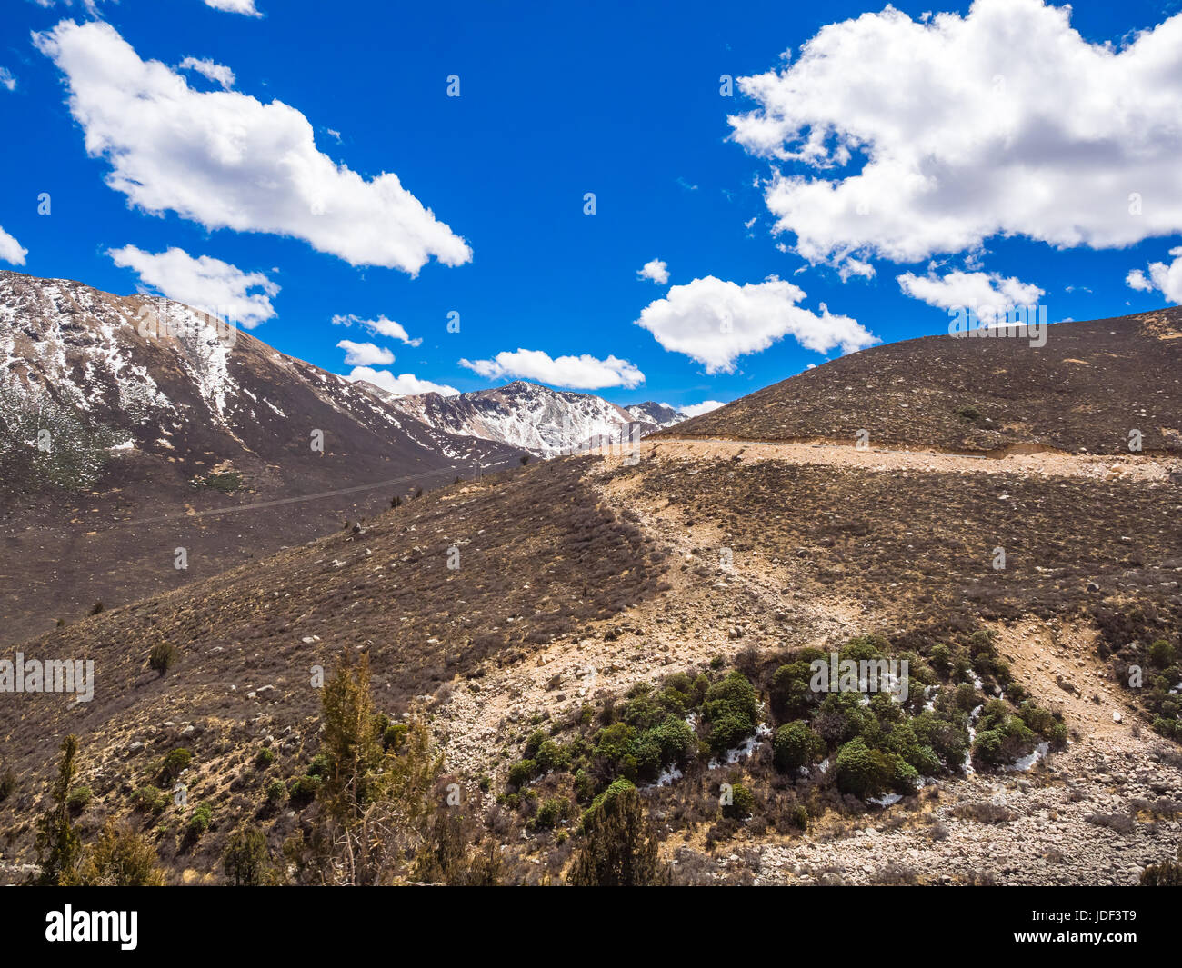 Landschaft am hohen Berg in Sichuan, China Stockfoto