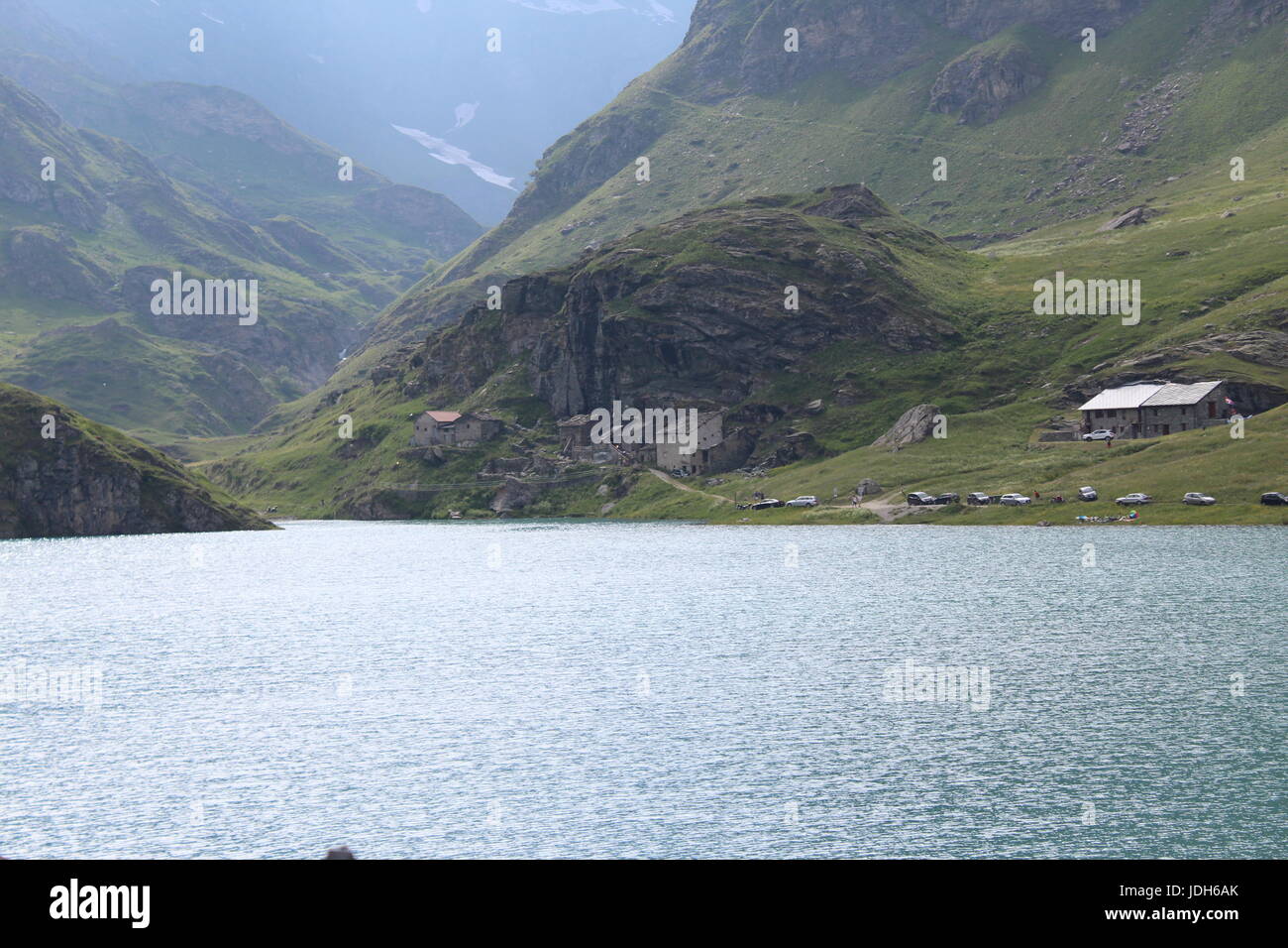 Lago Alpino Stockfoto