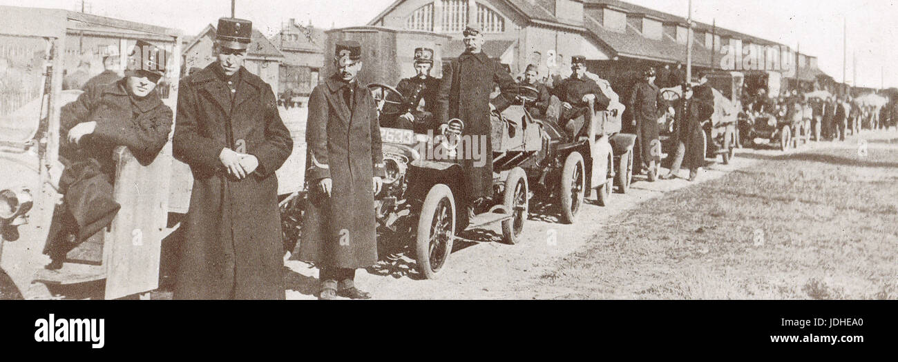 Niederländische liefern Zug, Flüchtlinge Bestimmungen, WW 1 1914 Stockfoto