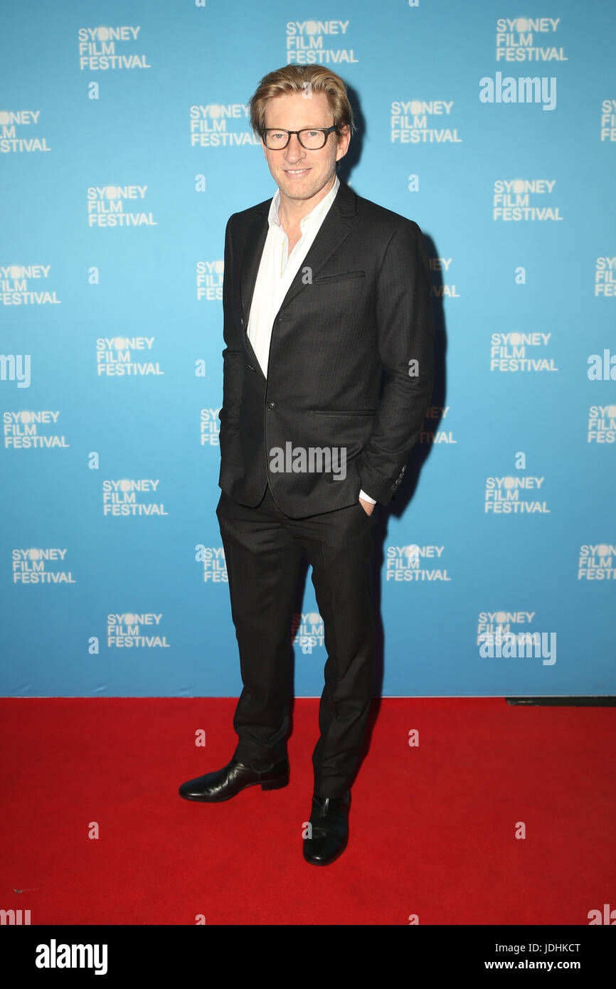 David Wenham kommt auf dem roten Teppich für die australische Premiere der Okja am Closing Night Gala des Sydney Film Festivals am Staatstheater, Stockfoto