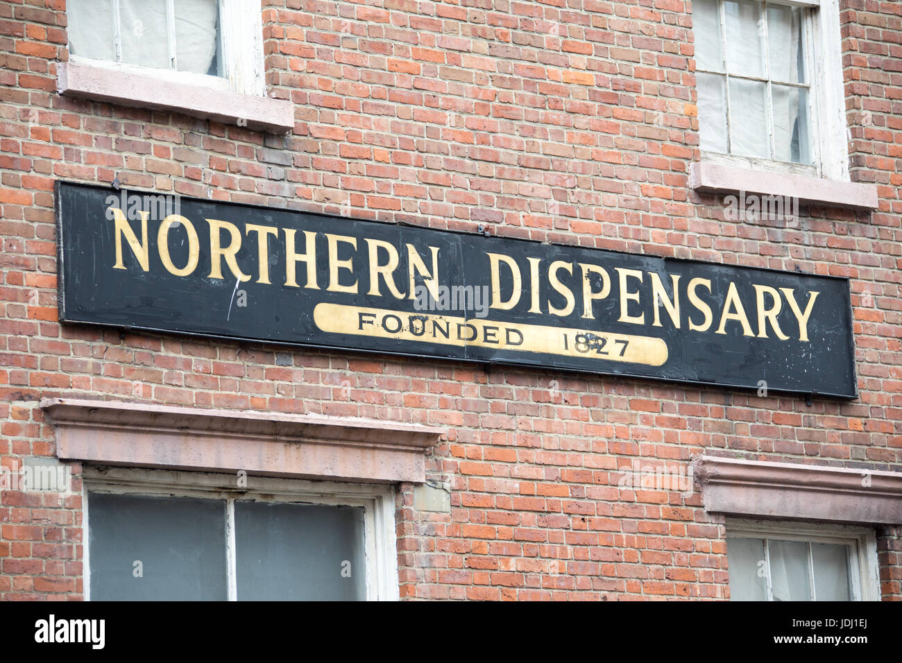 Nord Apotheke, historische Gebäude in Greenwich Village in New York City Stockfoto