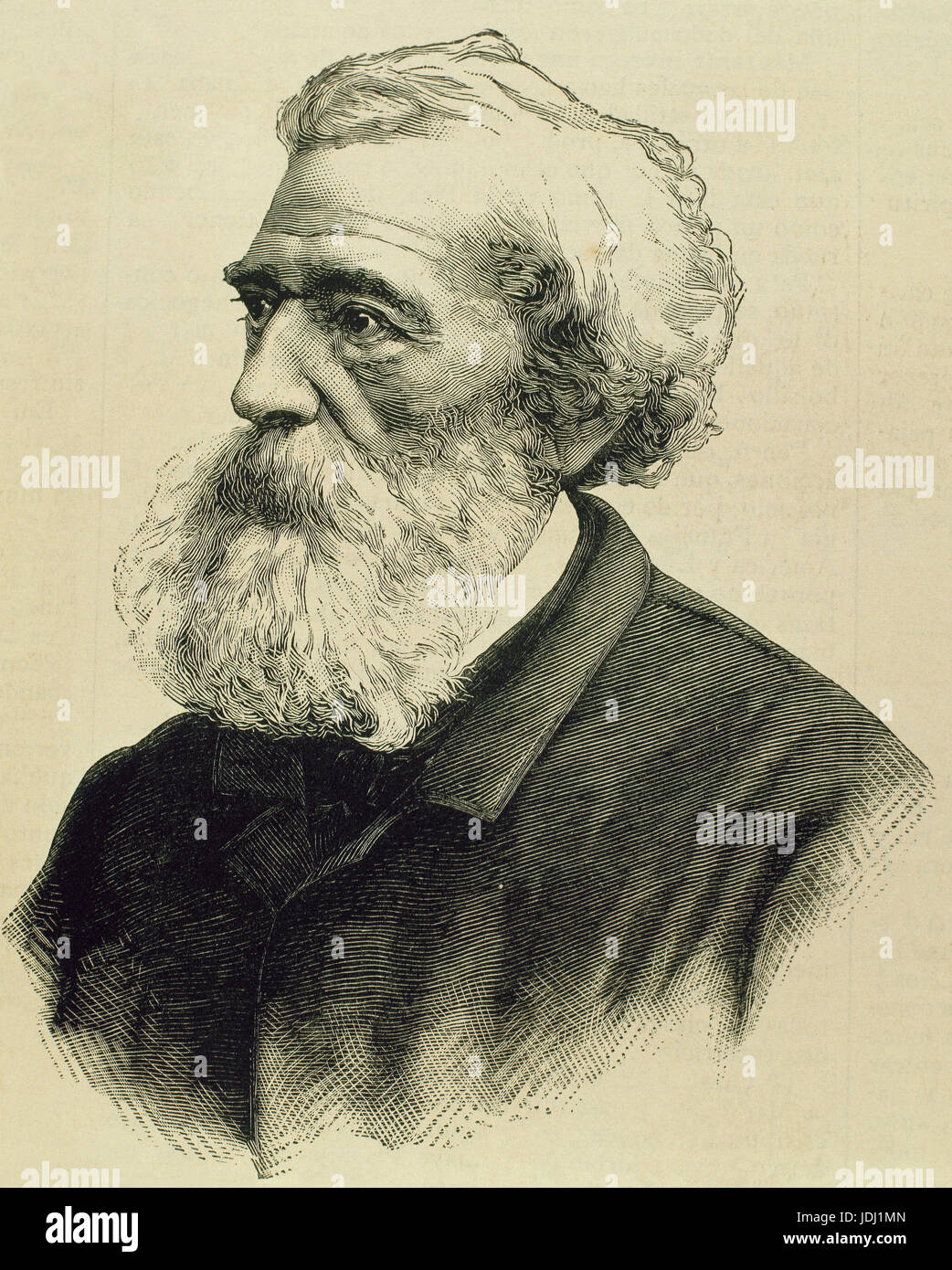 Felix Pyat (1810-1889). Französischen Sozialisten Journalist und Politiker. Porträt. Gravur. Stockfoto