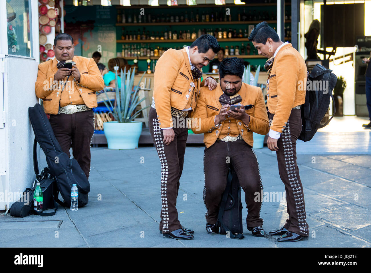 Mariachi Plaza Garibaldi, Mexico City, Mexiko Stockfoto