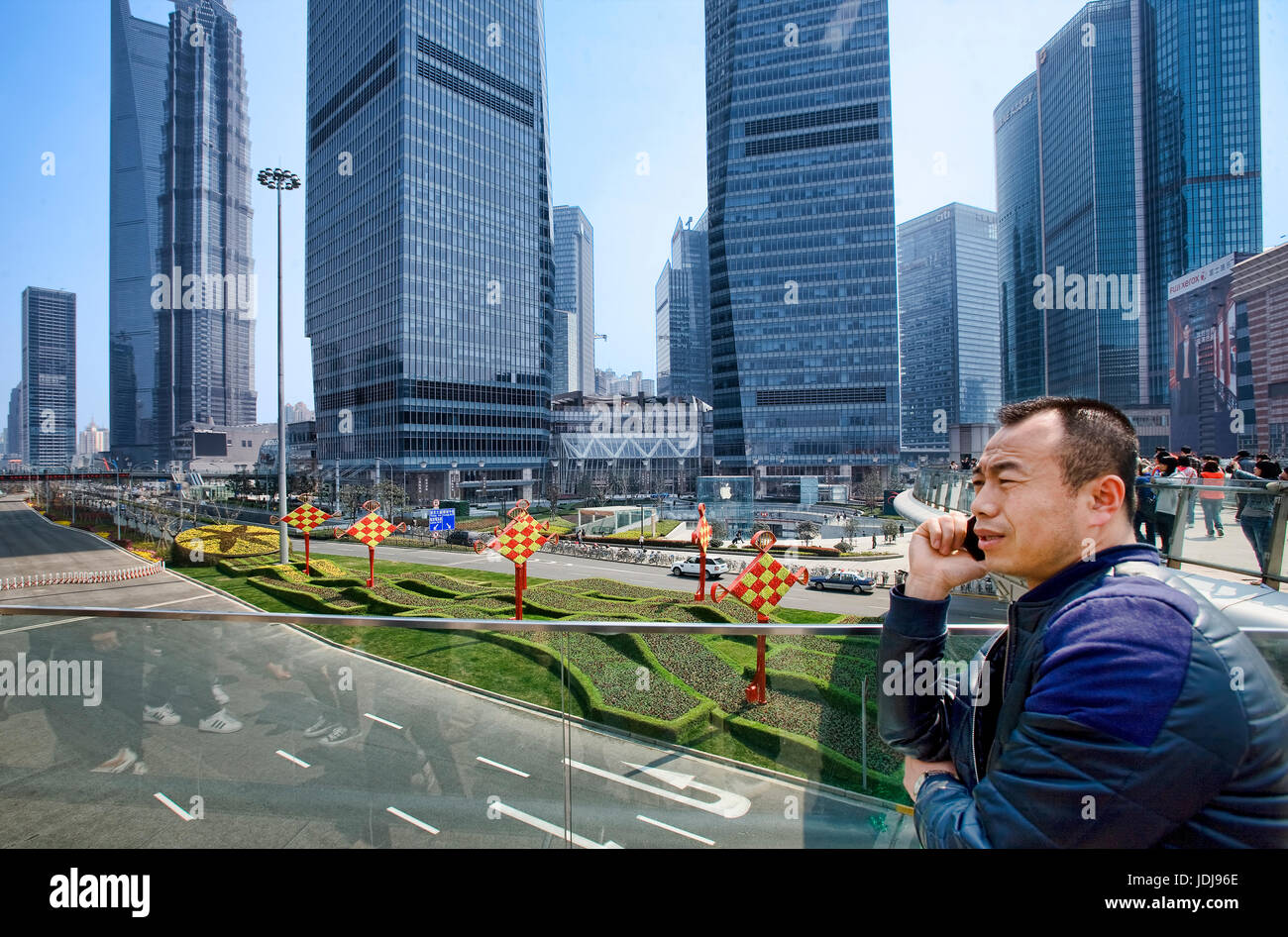 Bereich der Pudong in Shanghai Stockfoto