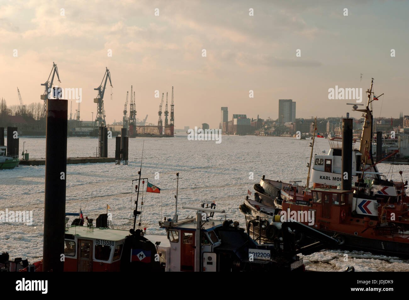 Hamburg Hafen Stockfoto