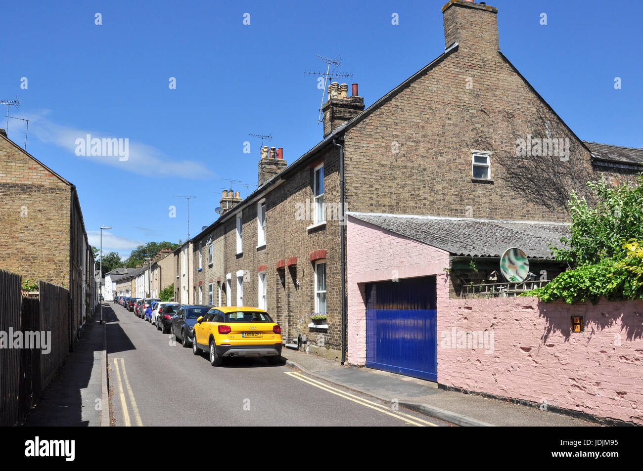 Reihenhaus Immobilien in Victoria Street, Ely, Cambridgeshire, England, UK Stockfoto