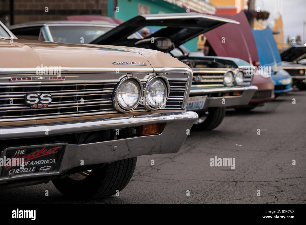 Mint Zustand Oldtimer bei Muskel- und Chrome Car Show in Seaside, OR am 16. Juni 2017. Stockfoto