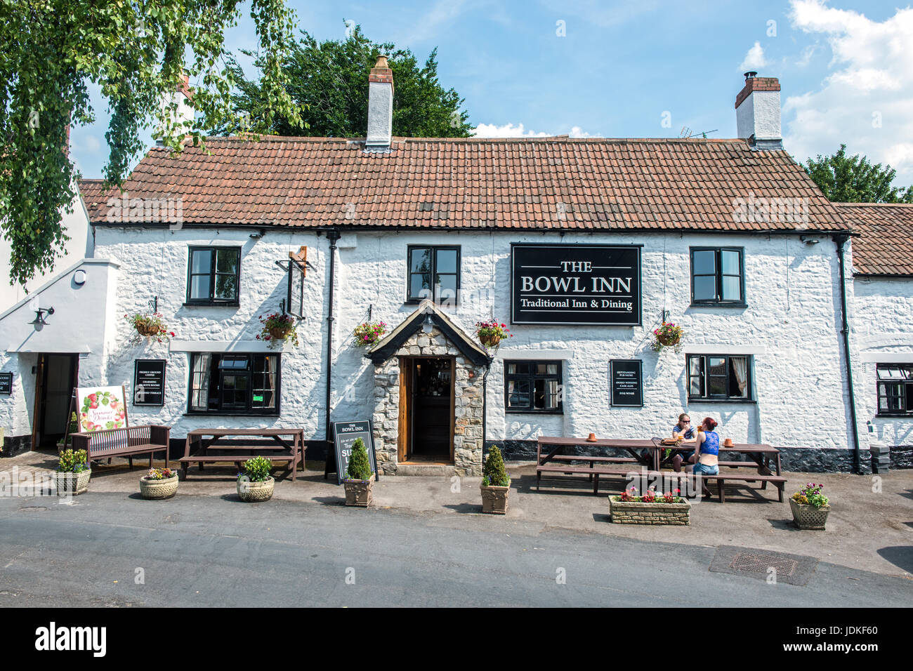 Bowl Inn, untere Almondsbury Dorf in der Nähe von Bristol West Country Stockfoto