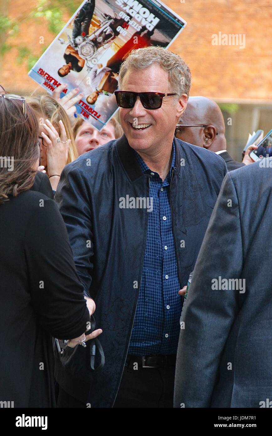 NEW YORK, NY - 21.Juni: Will Farrell gesichtet "AOL bauen" in New York City am 21. Juni 2017 zu verlassen.  Bildnachweis: Rainmaker Foto/MediaPunch Stockfoto