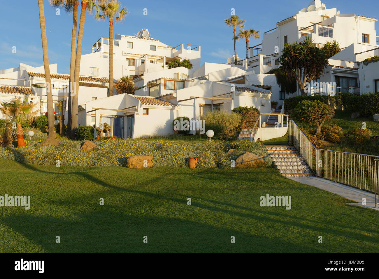 Dies ist die Costa Natura Naturist Resort in der Nähe von Estepona, Spanien Stockfoto