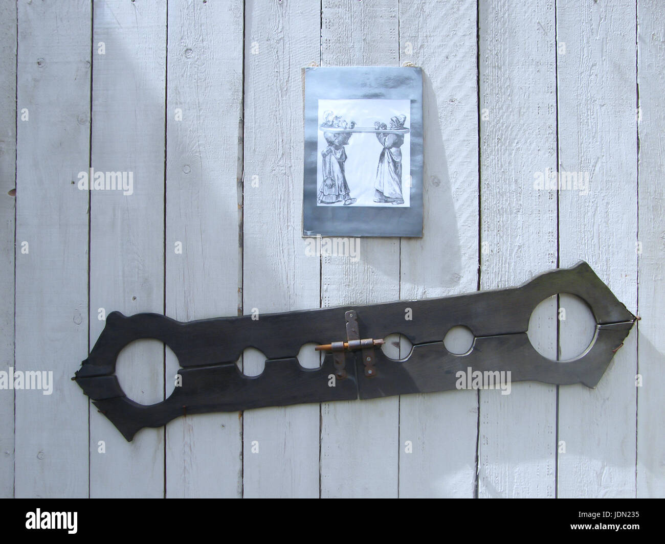 Instrument der Folter streiten Stockfoto