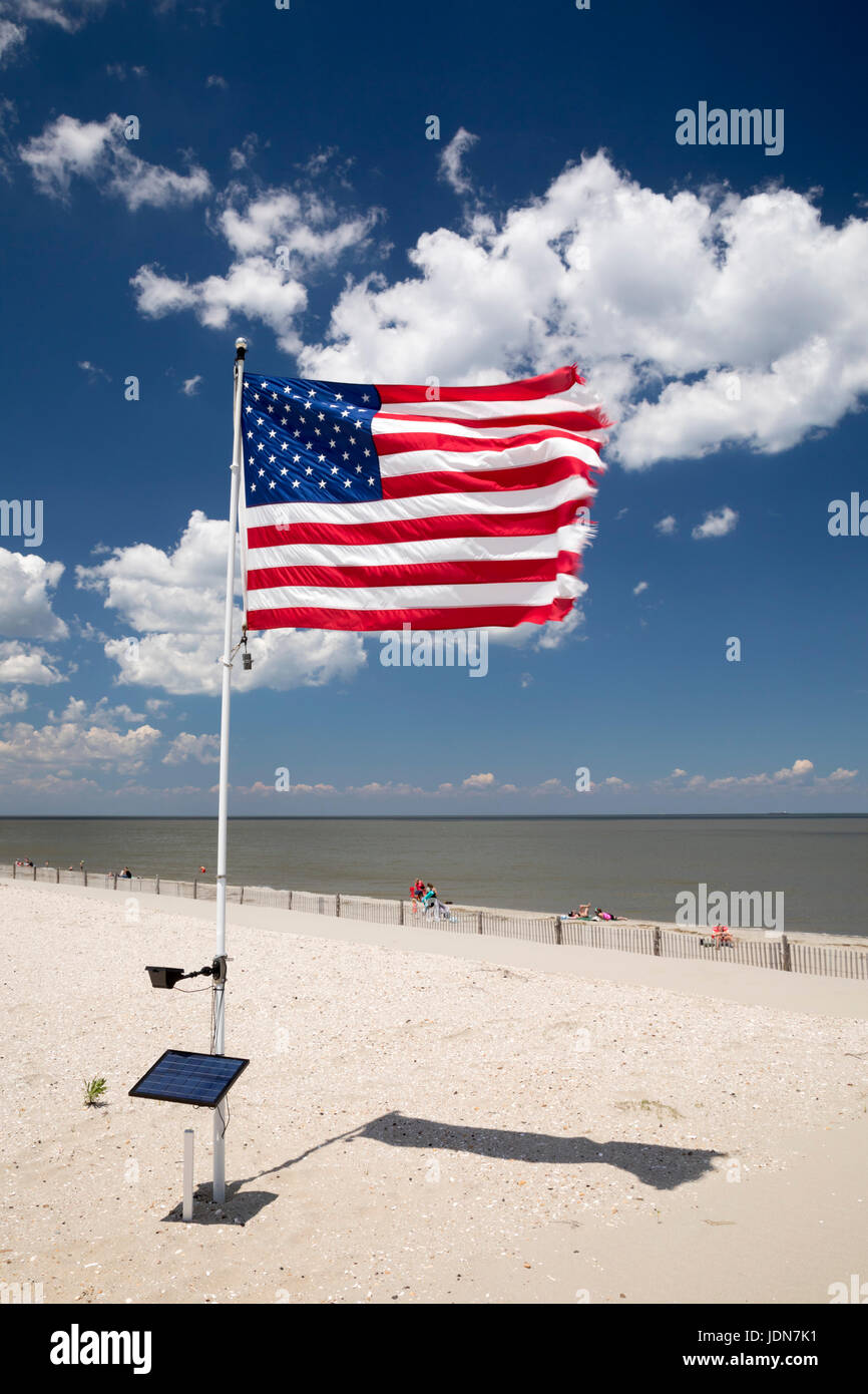 Broadkill Beach, Delaware - ein Atlantik-Strand im südöstlichen Delaware. Stockfoto