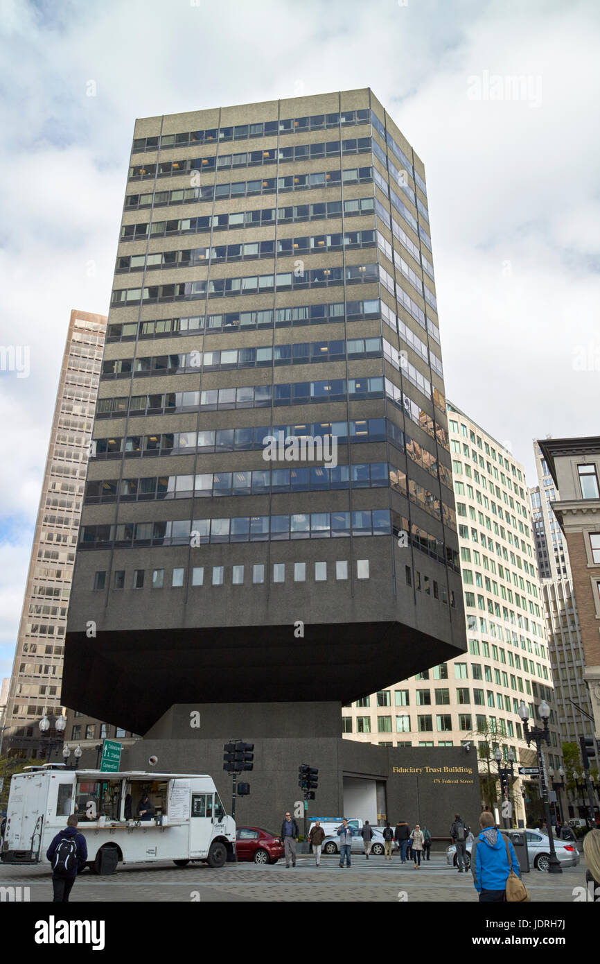 treuhänderische Vertrauen bauen finanziellen Bezirk Boston USA Stockfoto