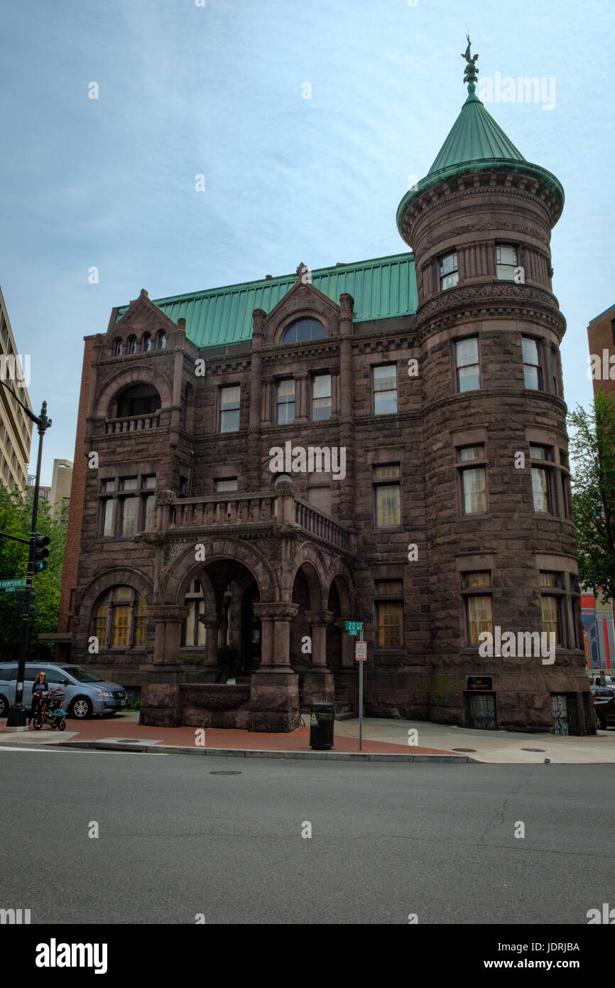 Historical Society of Washington DC, Heurich Haus, 1307 New Hampshire Avenue NW, Washington DC Stockfoto